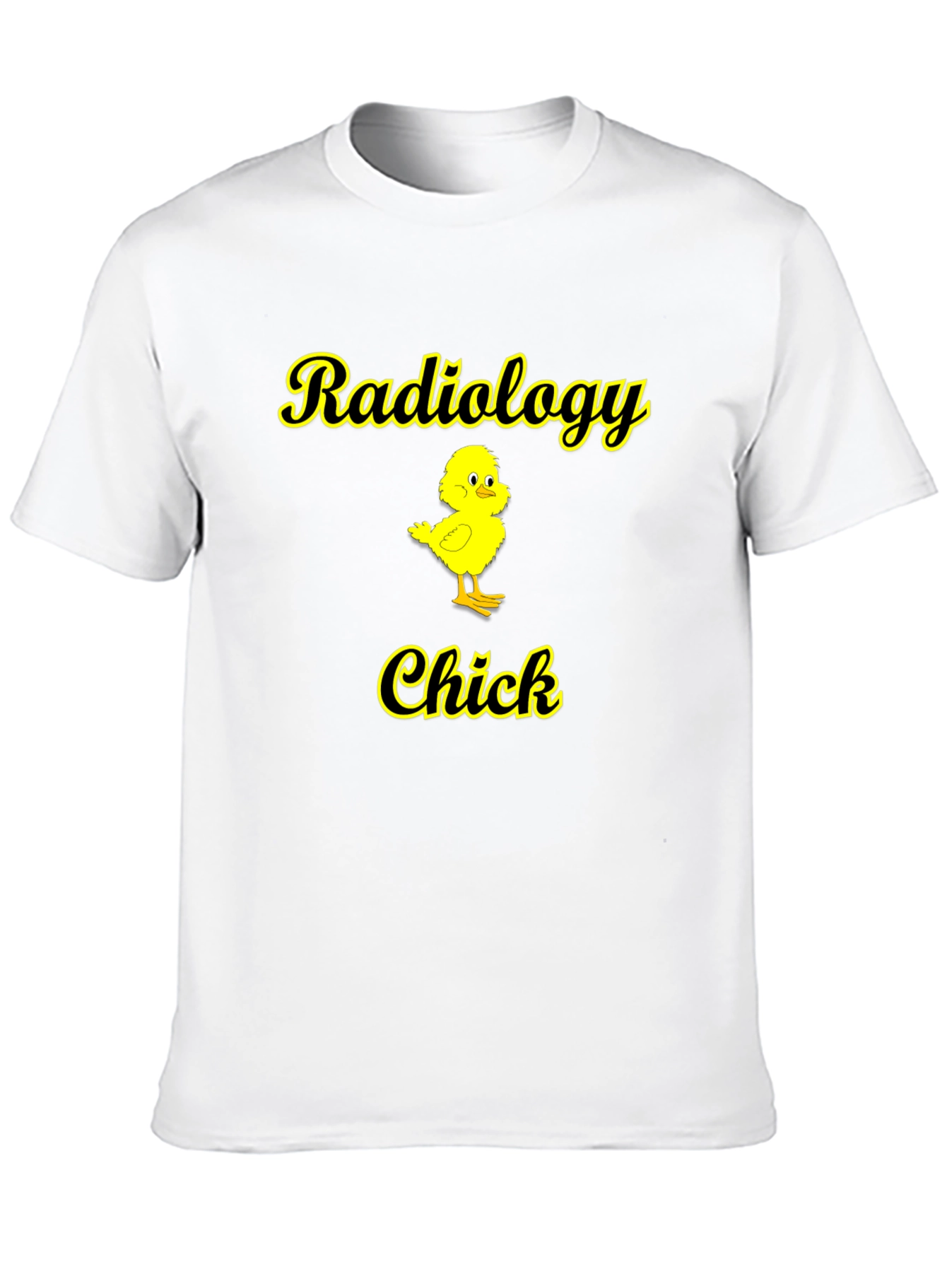 Black Radiology Chick T-Shirt - Cute & Funny Radiologist Tee view 10