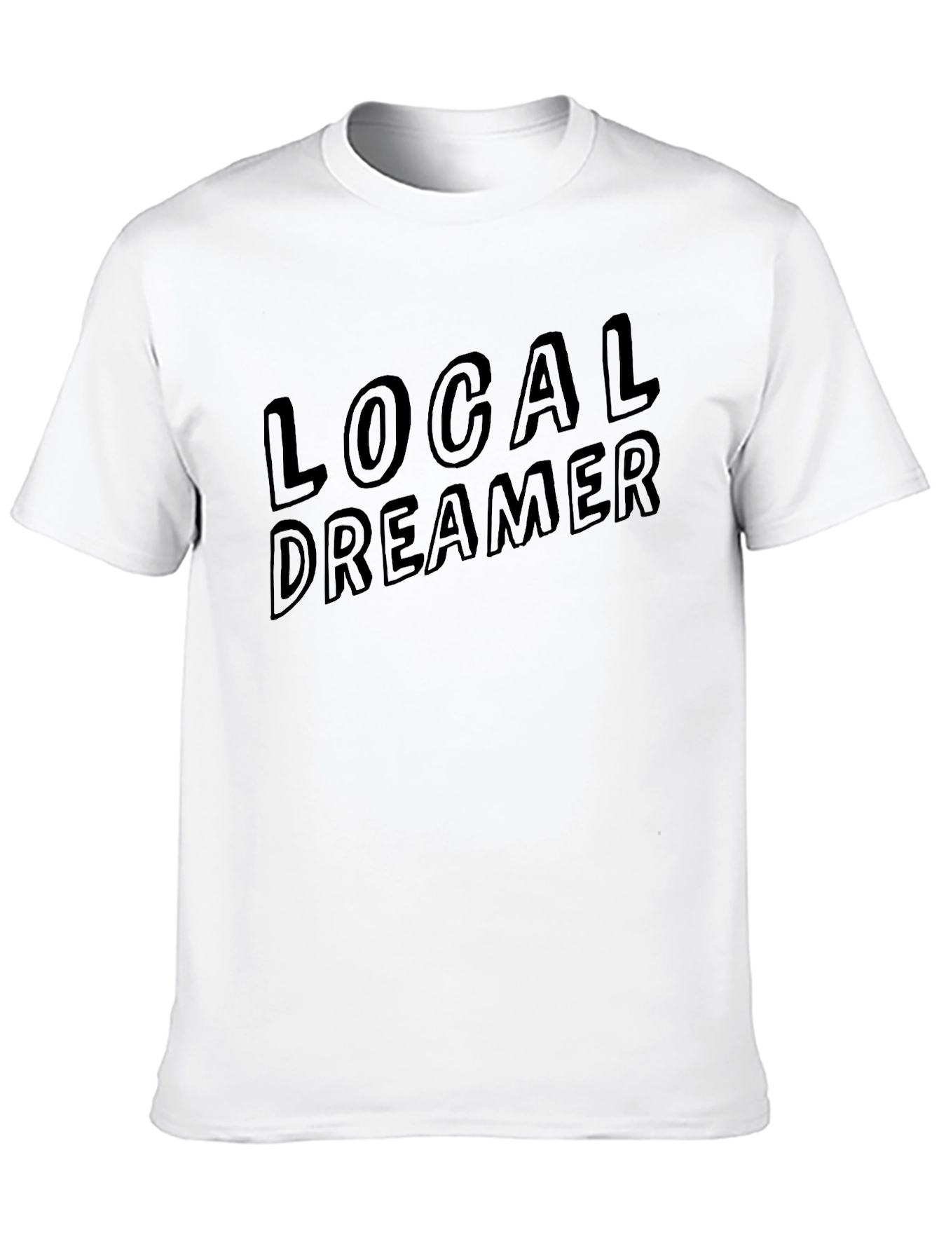 Black Local Dreamer Graphic T-Shirt - Men's Crew Neck Tee view 10