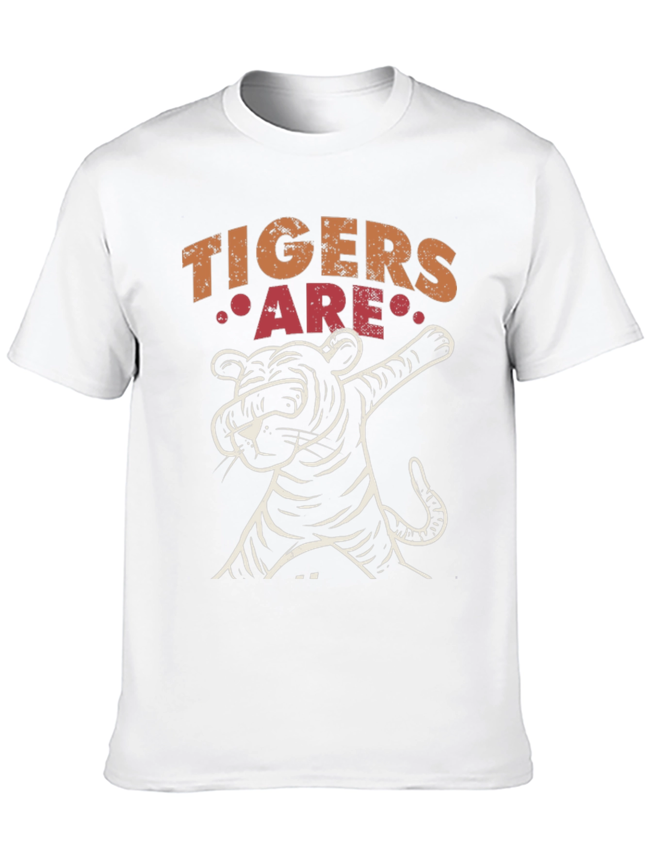 Black Dabbing Tiger Graphic Tee - Cool Novelty Design view 10