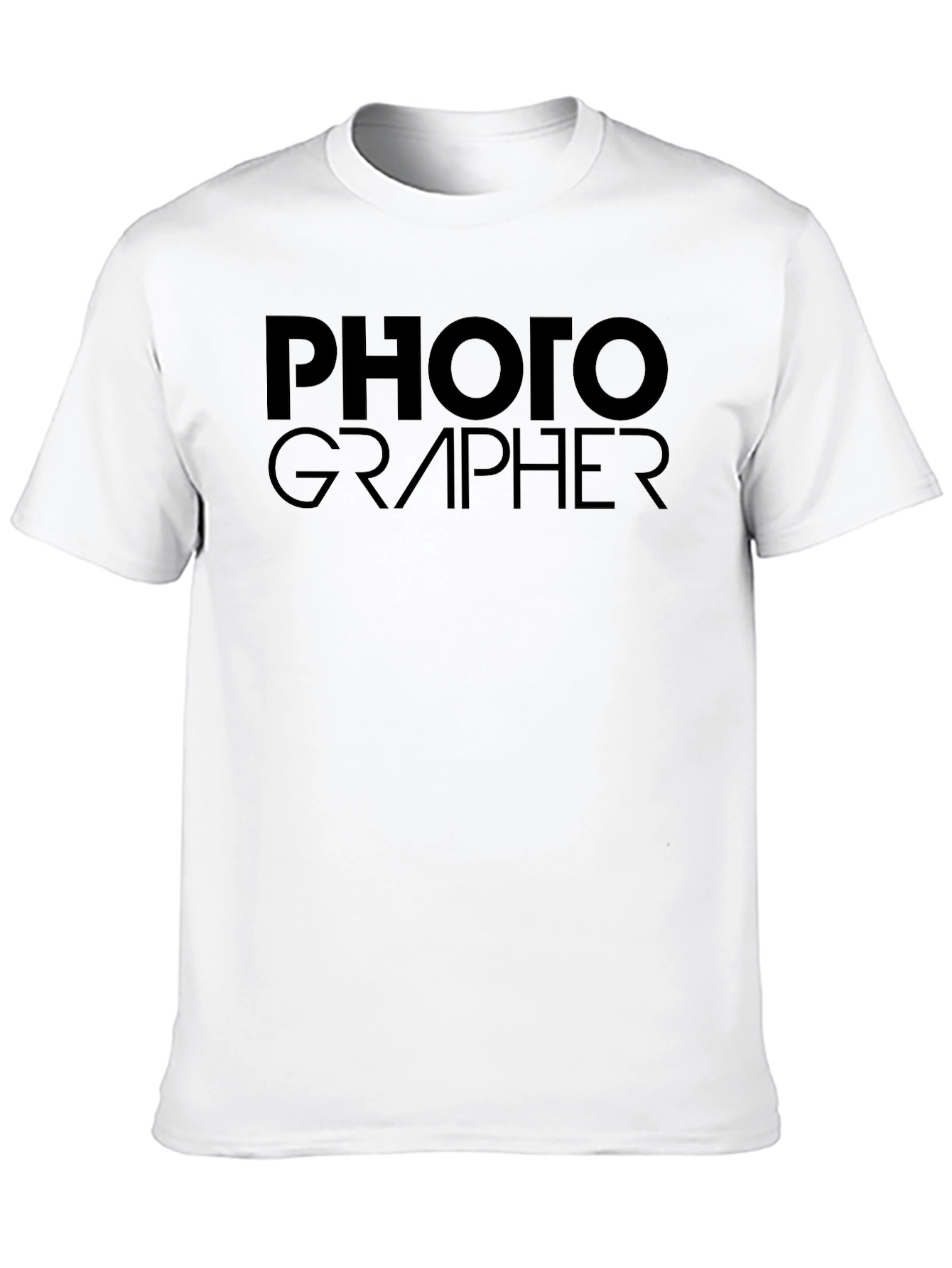 Black Photographer Crew Neck T-Shirt view 10
