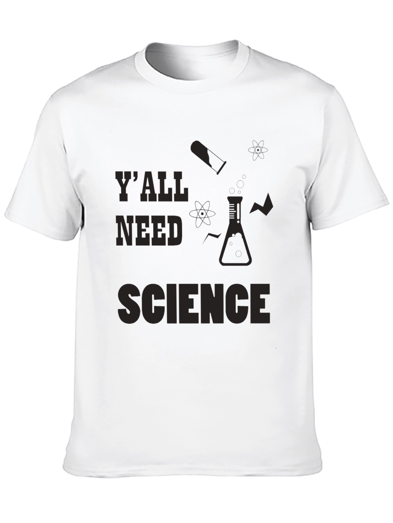 Black Y'all Need Science T-Shirt - Funny Science Tee view 10