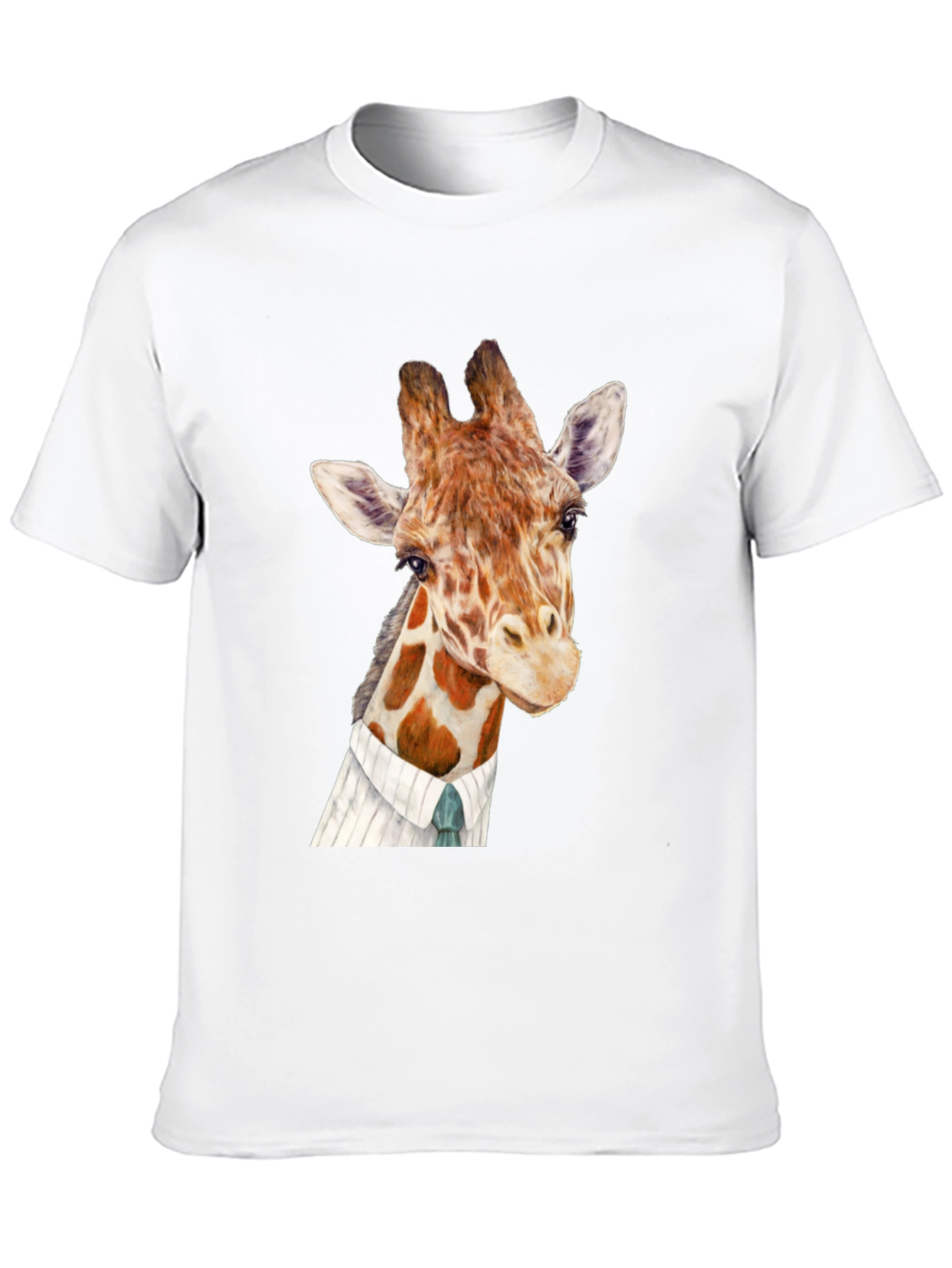 Giraffe in Suit Graphic T-Shirt - 10