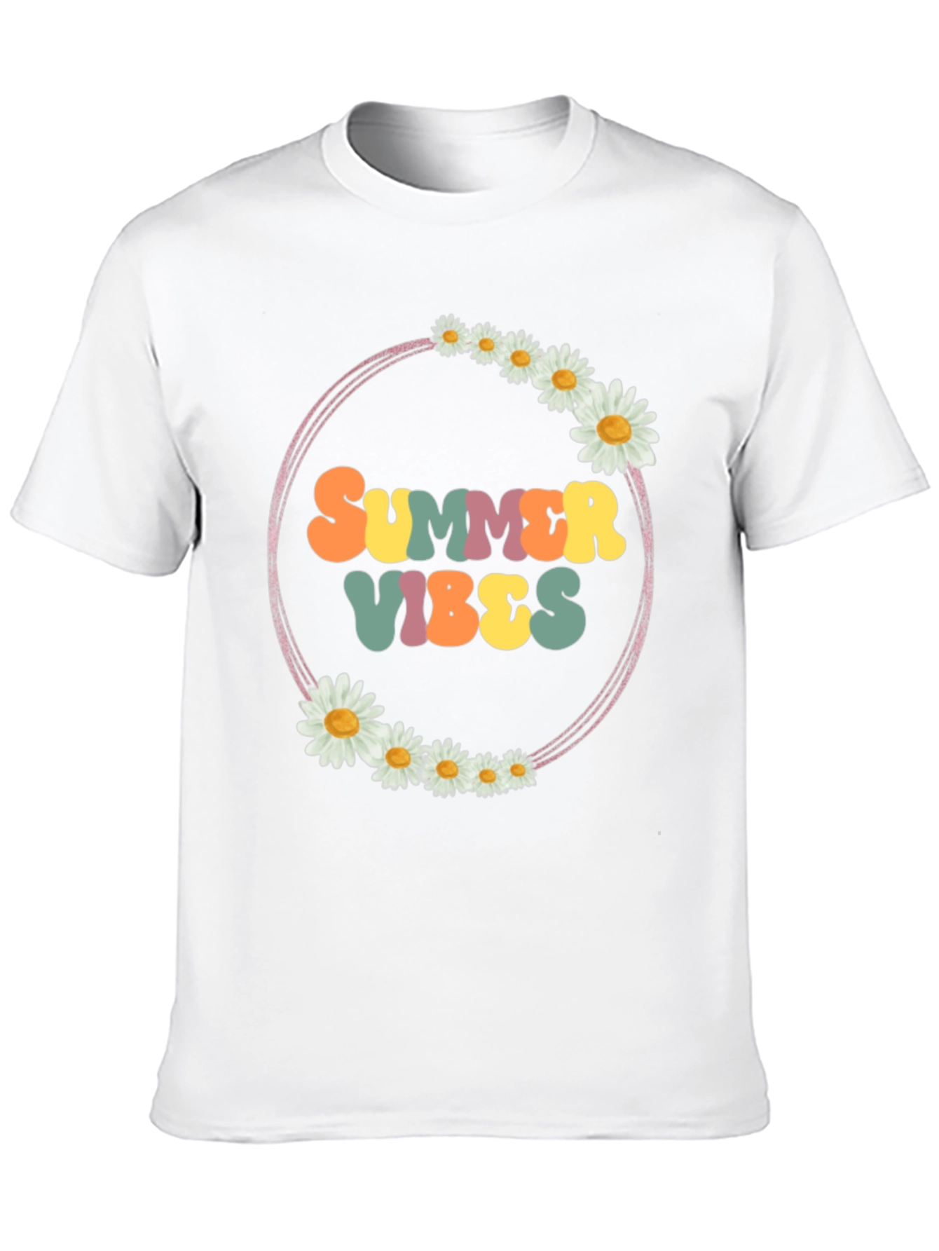 Black Summer Vibes Daisy Graphic Tee view 10