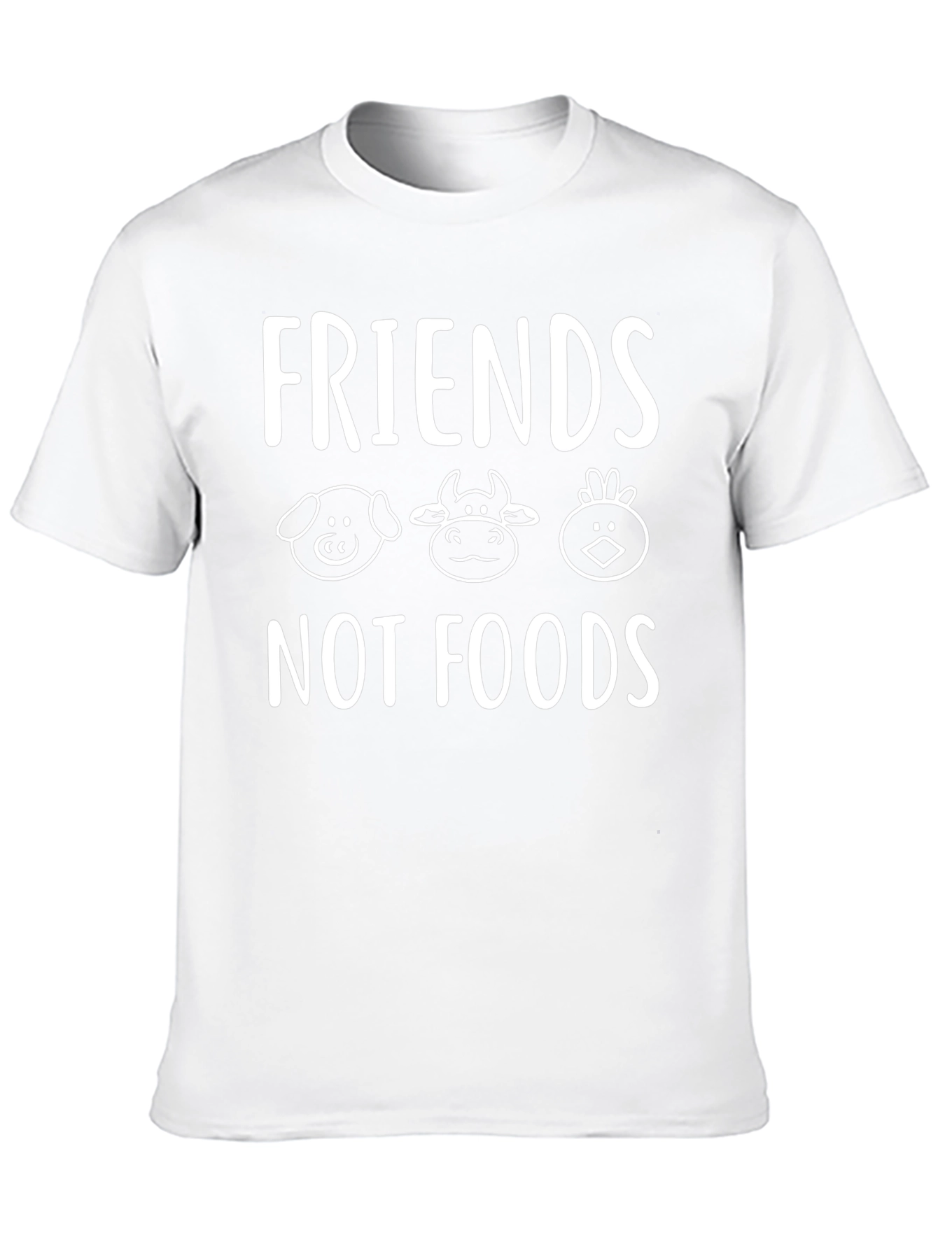 Black Friends Not Foods T-Shirt, Animal Lover Tee view 10