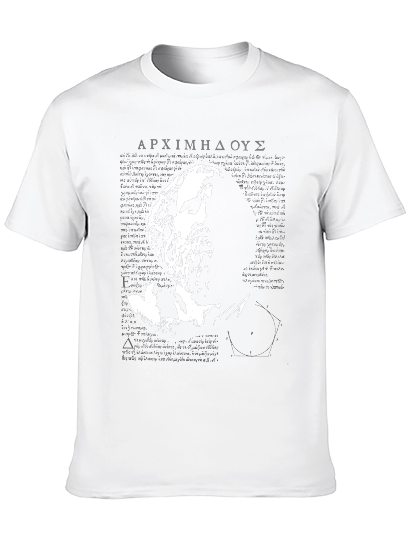 Black Archimedes Graphic T-Shirt - Classic Scholar Tee view 10