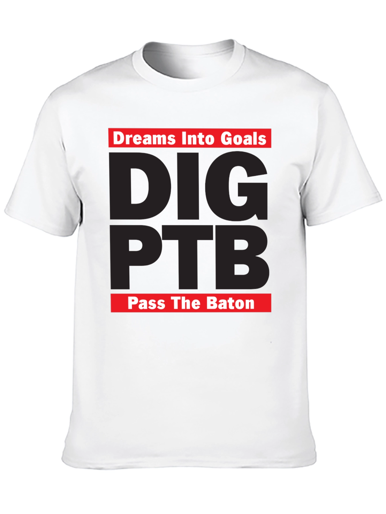 Black Dreams Into Goals T-Shirt - DIG PTB Pass The Baton view 10