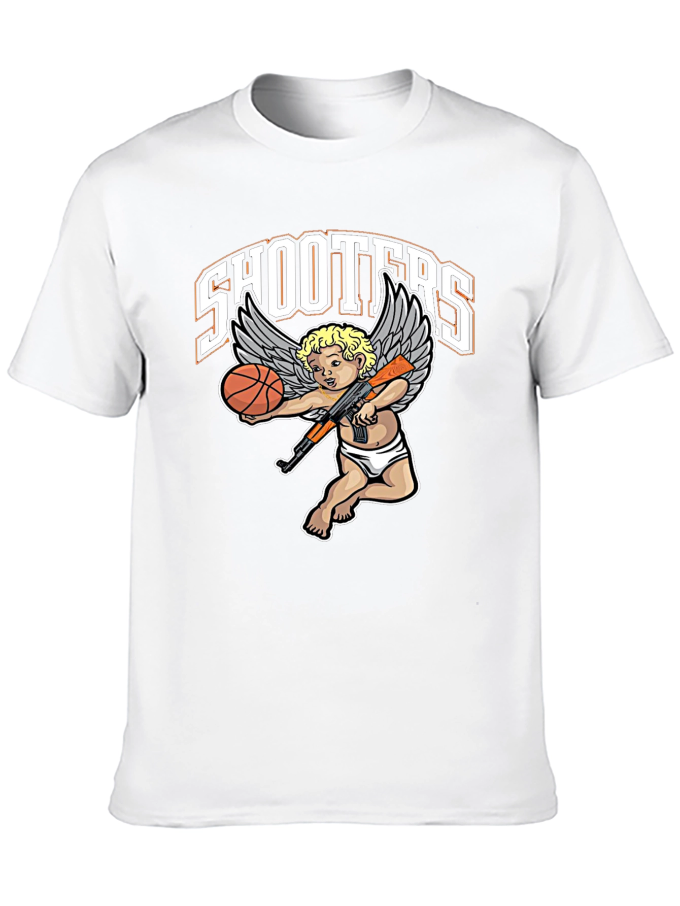 Black Shooters Graphic T-Shirt view 10