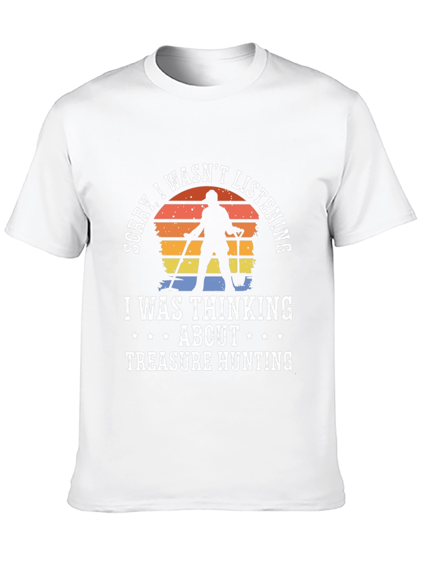 Black Treasure Hunting Tee - Sorry, Not Listening! view 10