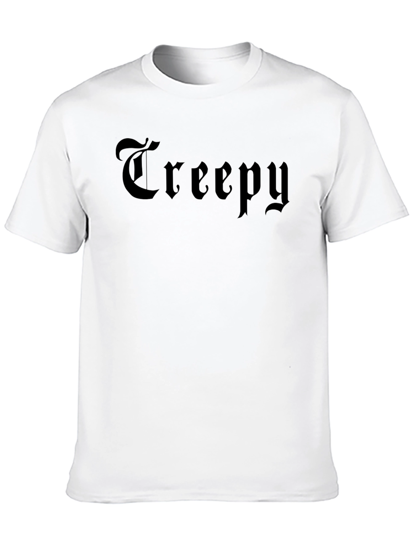 Black Creepy Gothic Style Graphic Tee - Dark & Edgy view 10