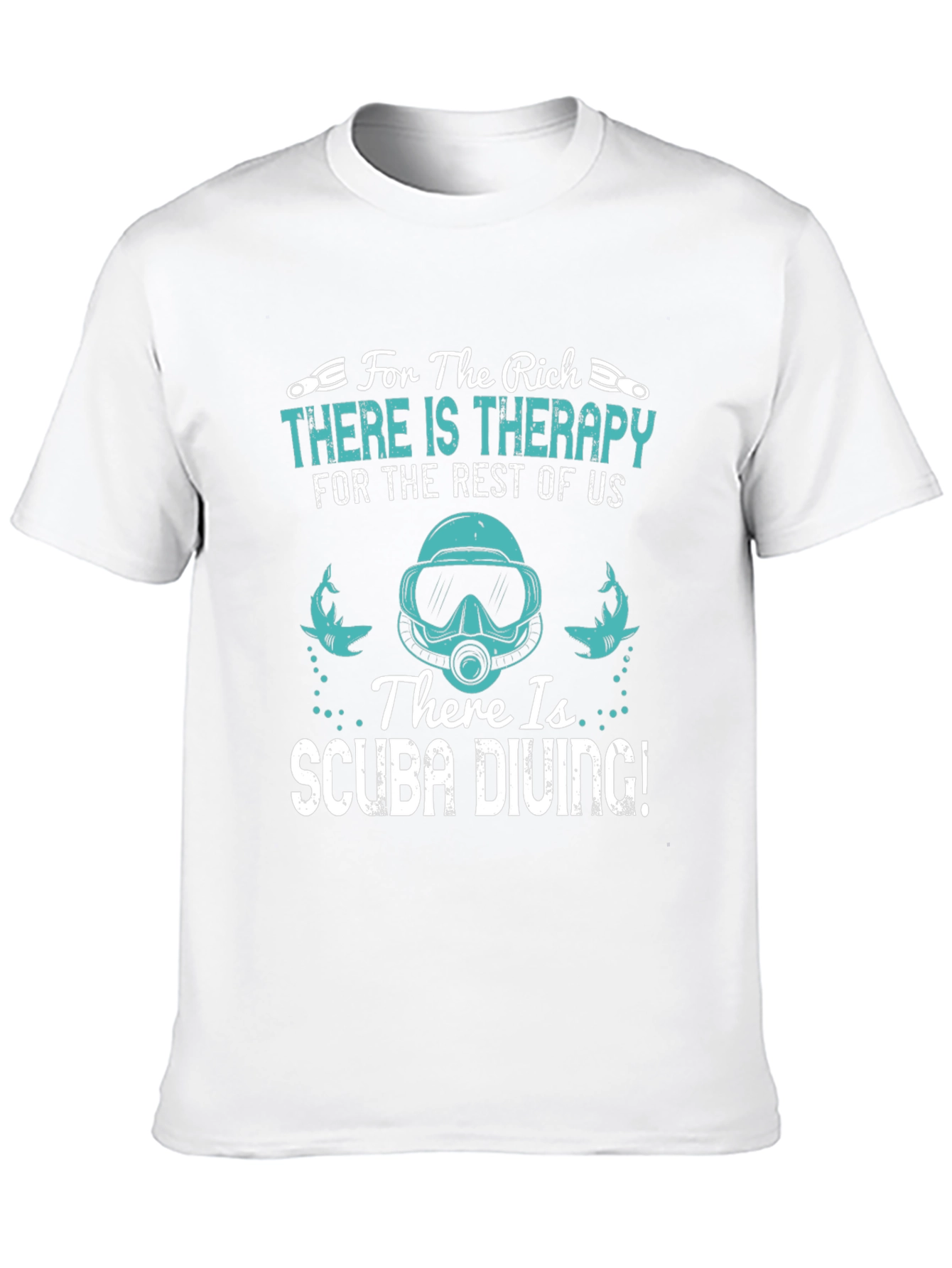Black Funny Scuba Diving T-Shirt: Therapy Alternative view 10