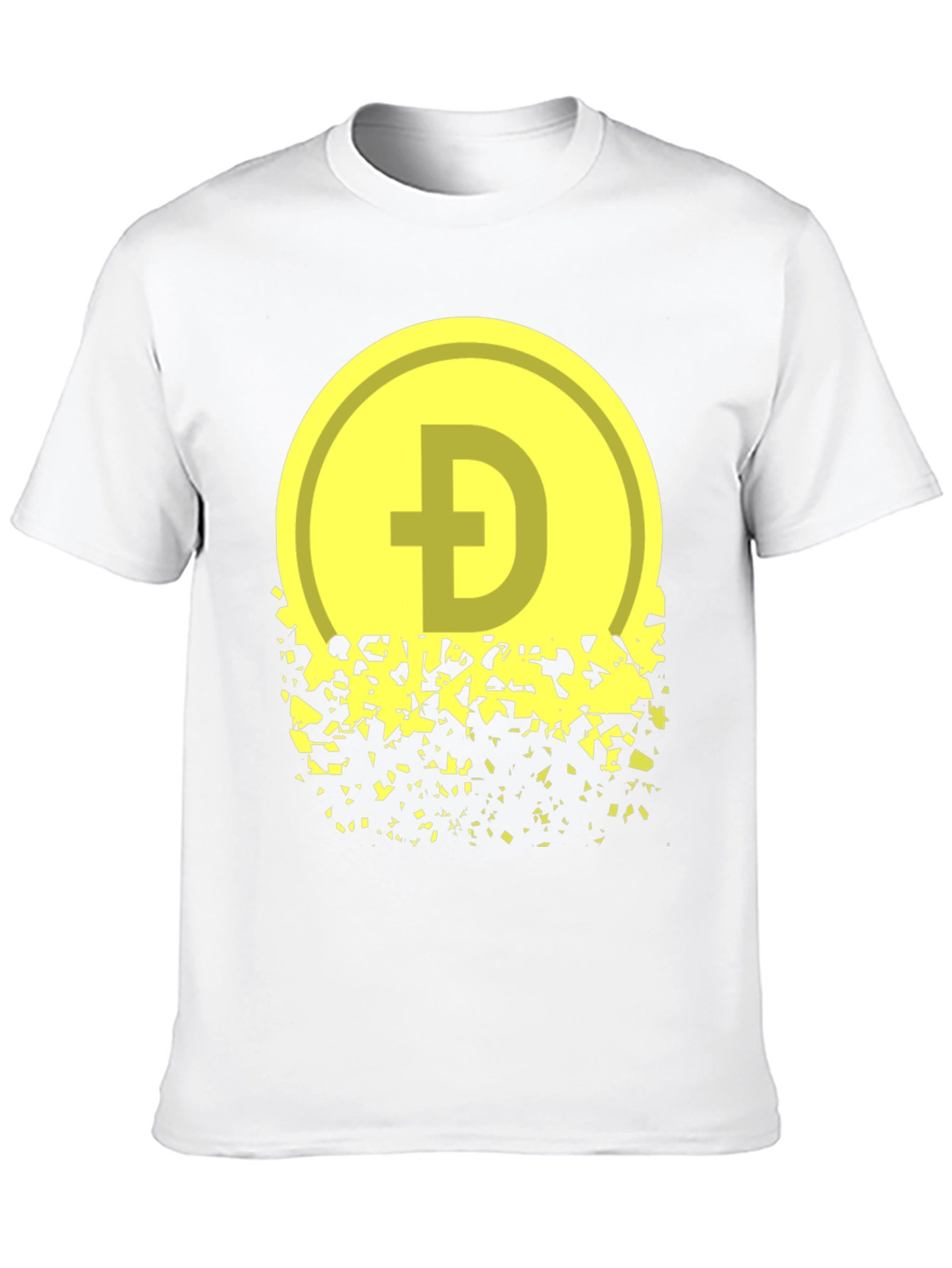 Black Dogecoin Fading Graphic Tee - Crypto Inspired Apparel view 10