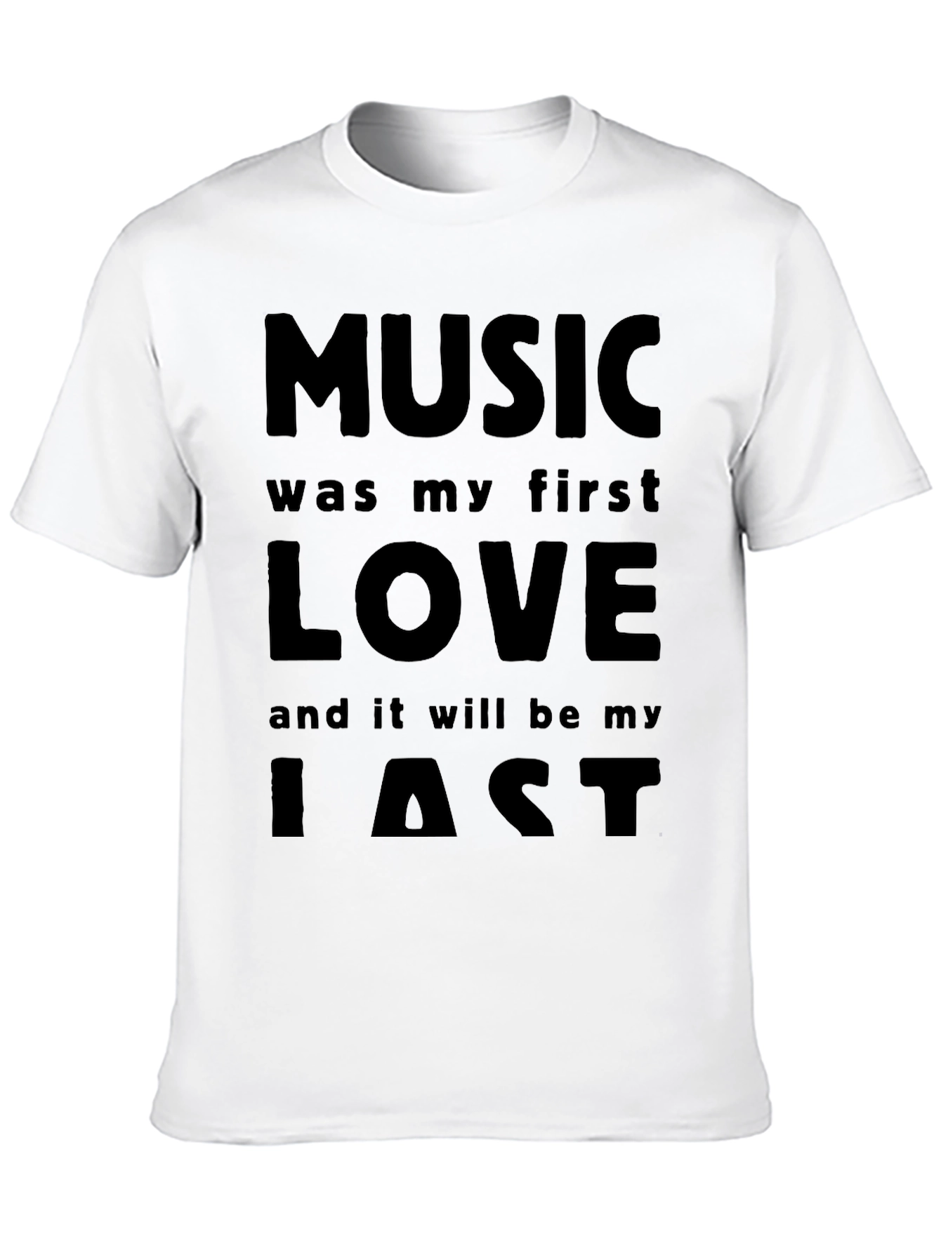 Black Music is My First Love T-Shirt - Soft Cotton Blend view 10