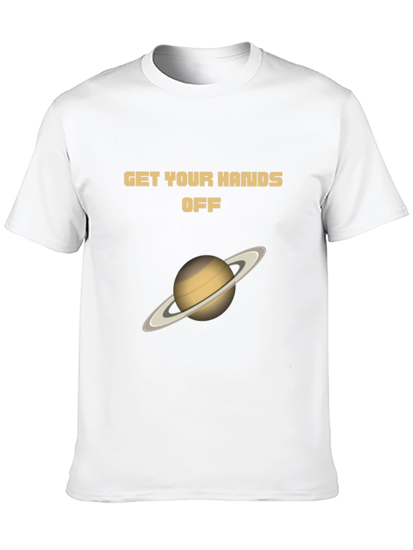 Black Get Your Hands Off Saturn Graphic T-Shirt view 10