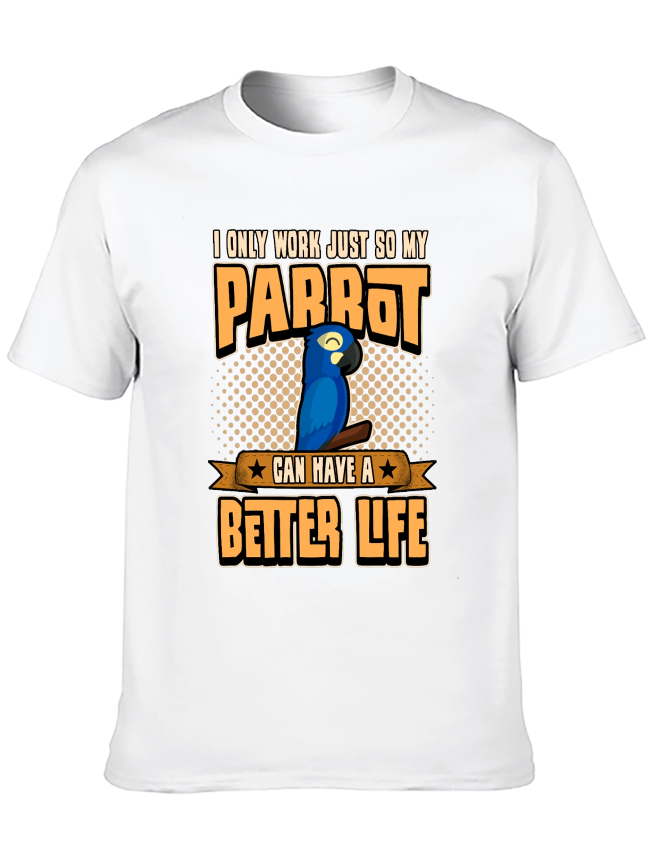 Black Parrot Lover Graphic T-Shirt view 10