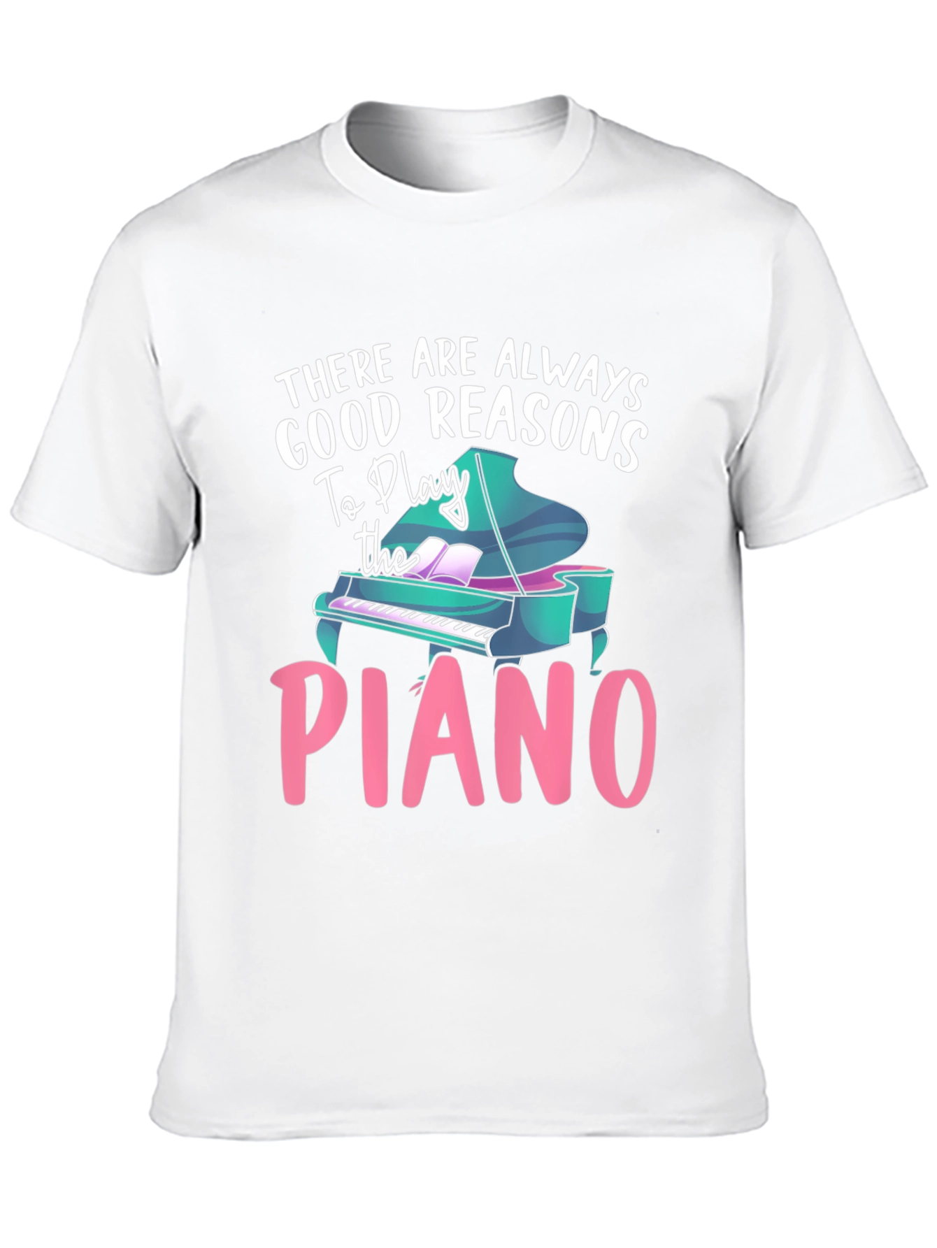 Black Piano Lover T-Shirt - Good Reasons To Play view 10