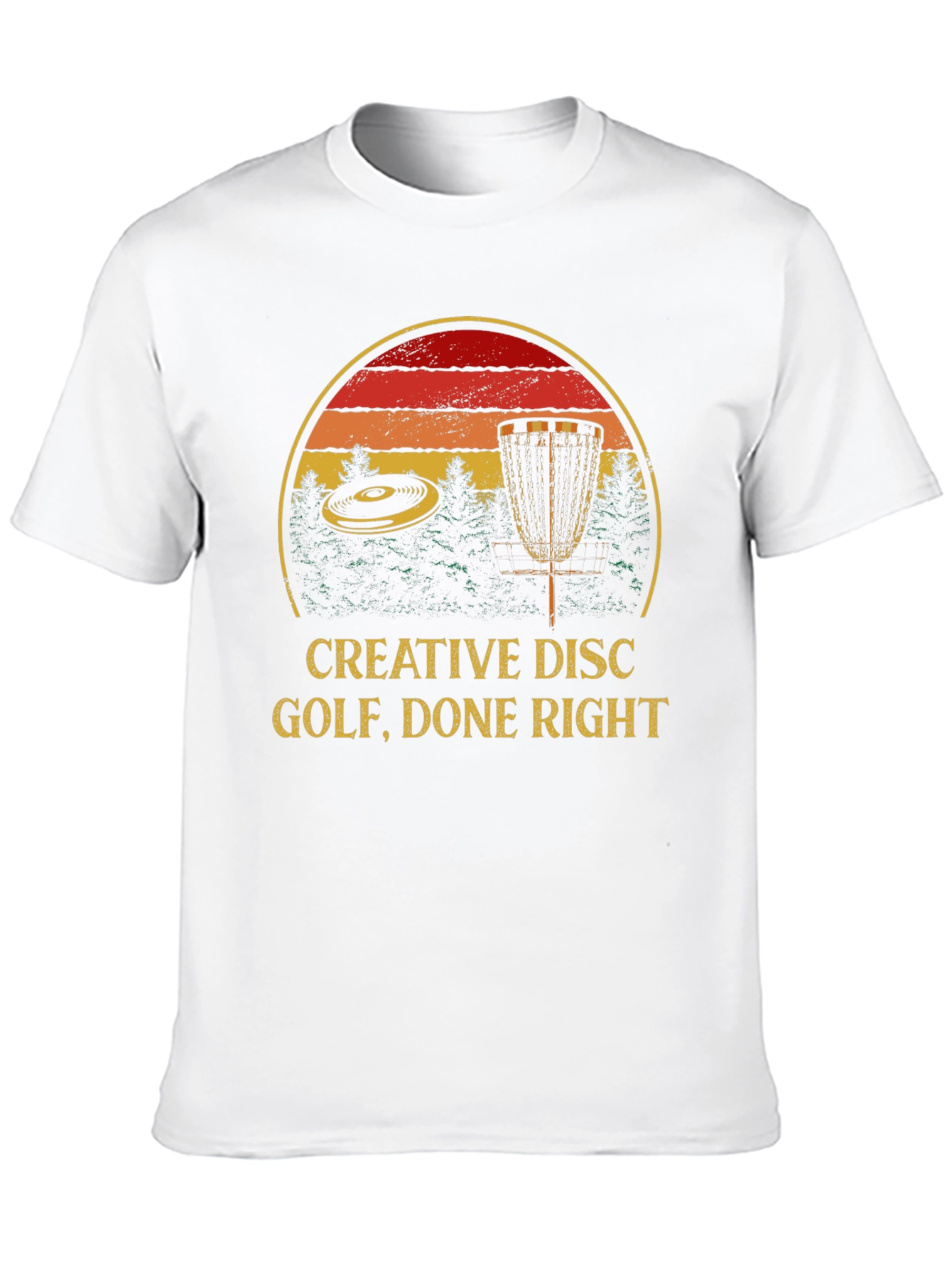 Black Creative Disc Golf Tee - Done Right Design view 10
