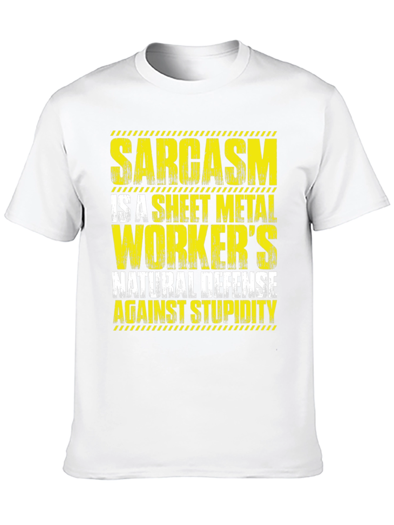 Black Sarcasm Sheet Metal Worker's T-Shirt view 10