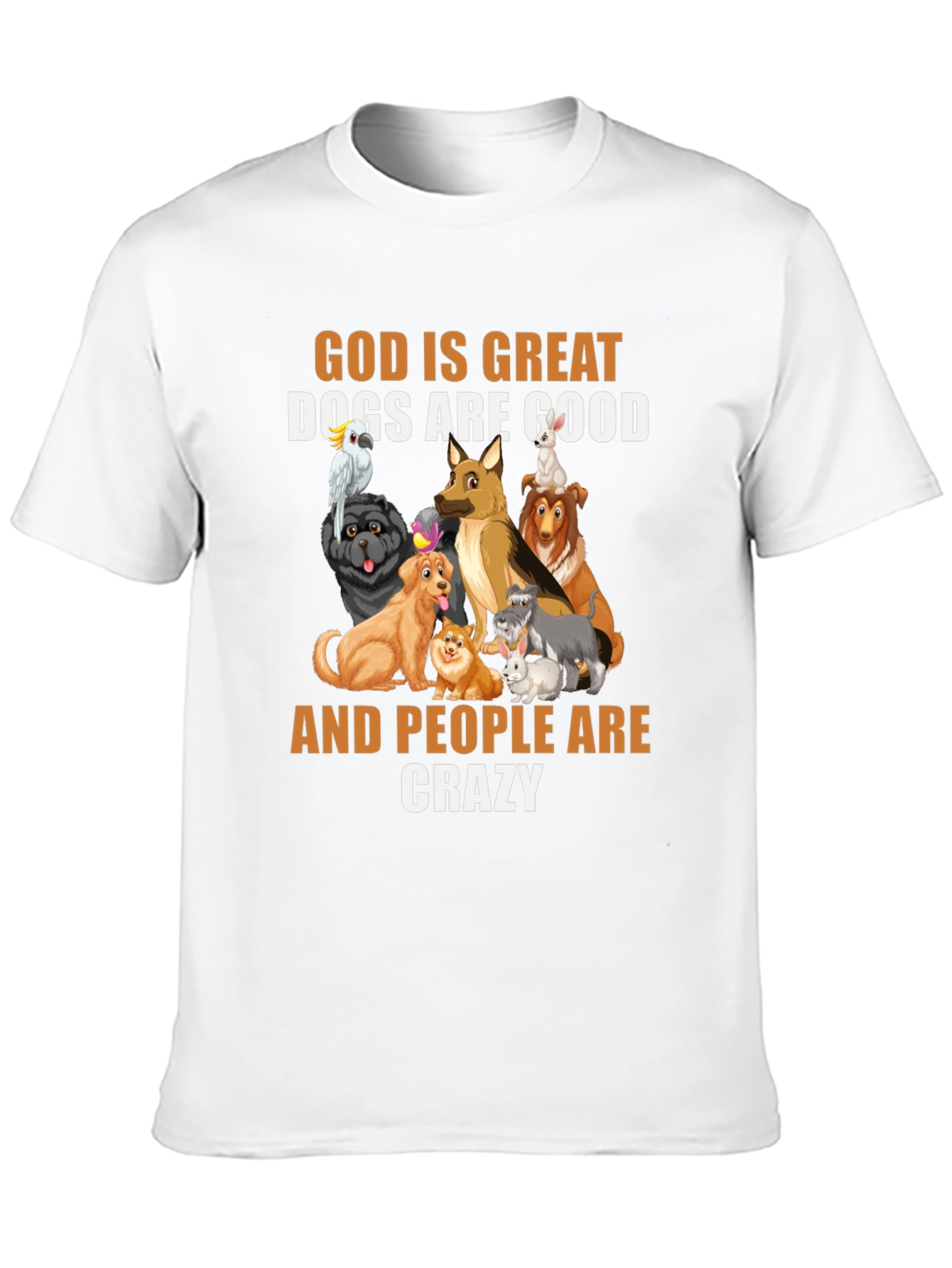 Black God Is Great Dogs Are Good T-Shirt view 10