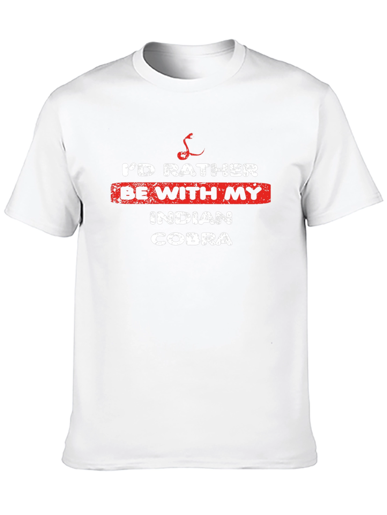 Black I'd Rather Be With My Indian Cobra T-Shirt view 10