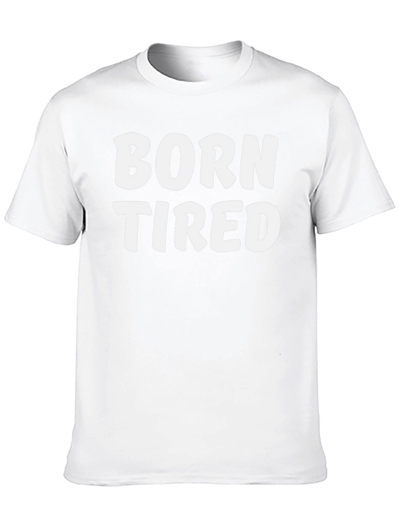 Black Born Tired Graphic Tee - Soft & Comfy Casual Wear view 10