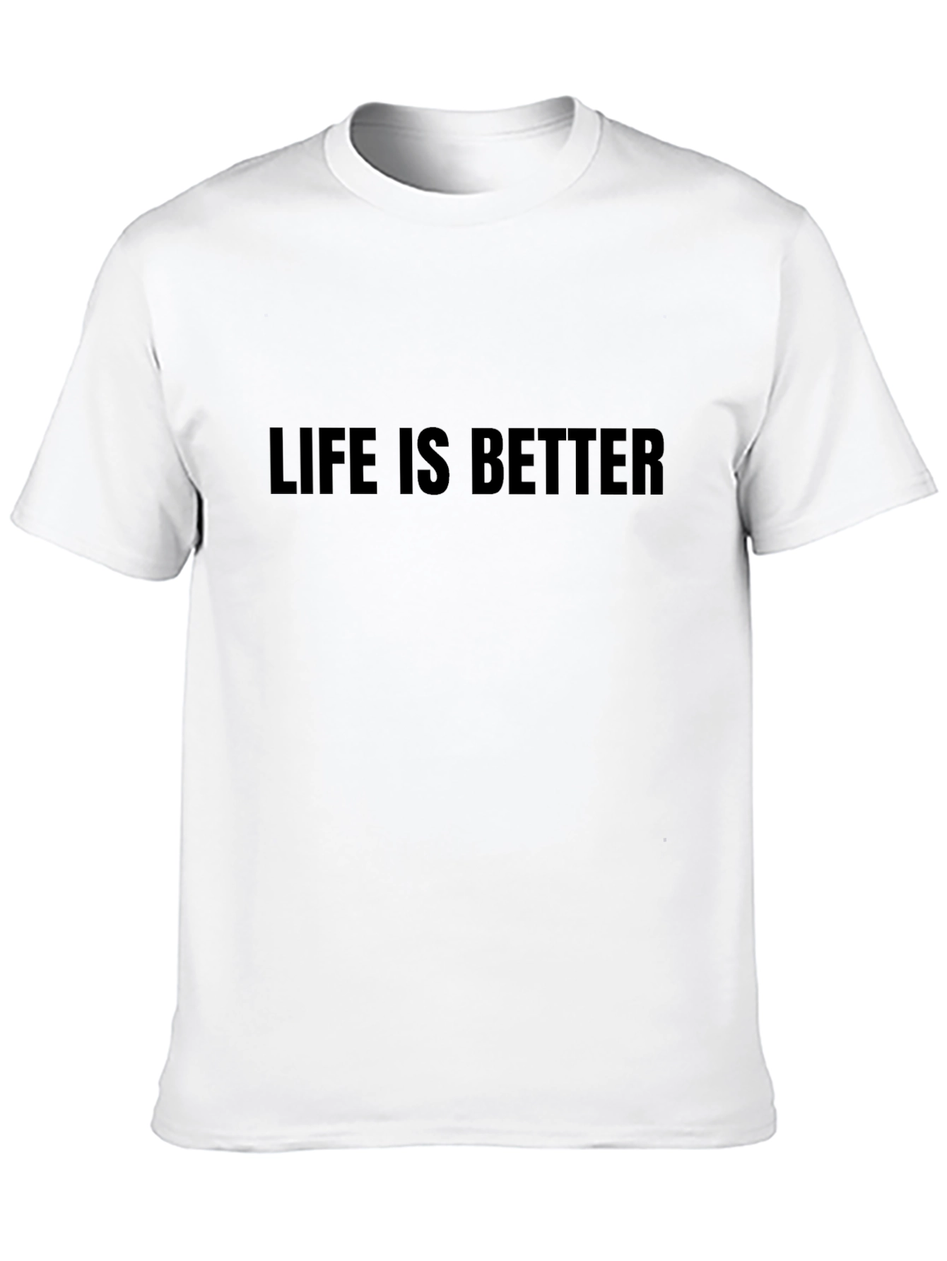 Black Life is Better - Men's Black Graphic Tee view 10
