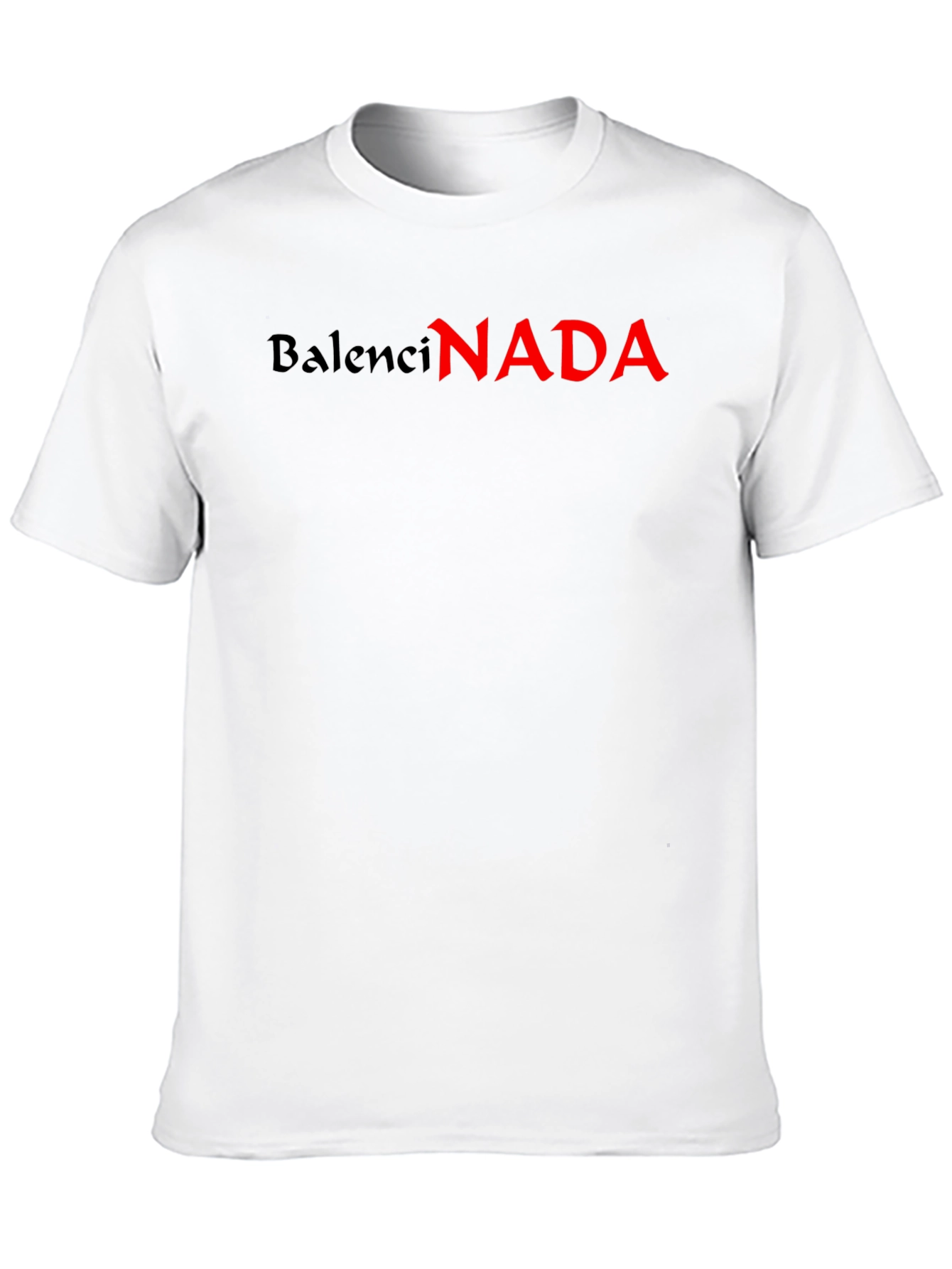 Black BalenciNADA Graphic Tee - Black Short Sleeve Crew Neck T-Shirt view 10