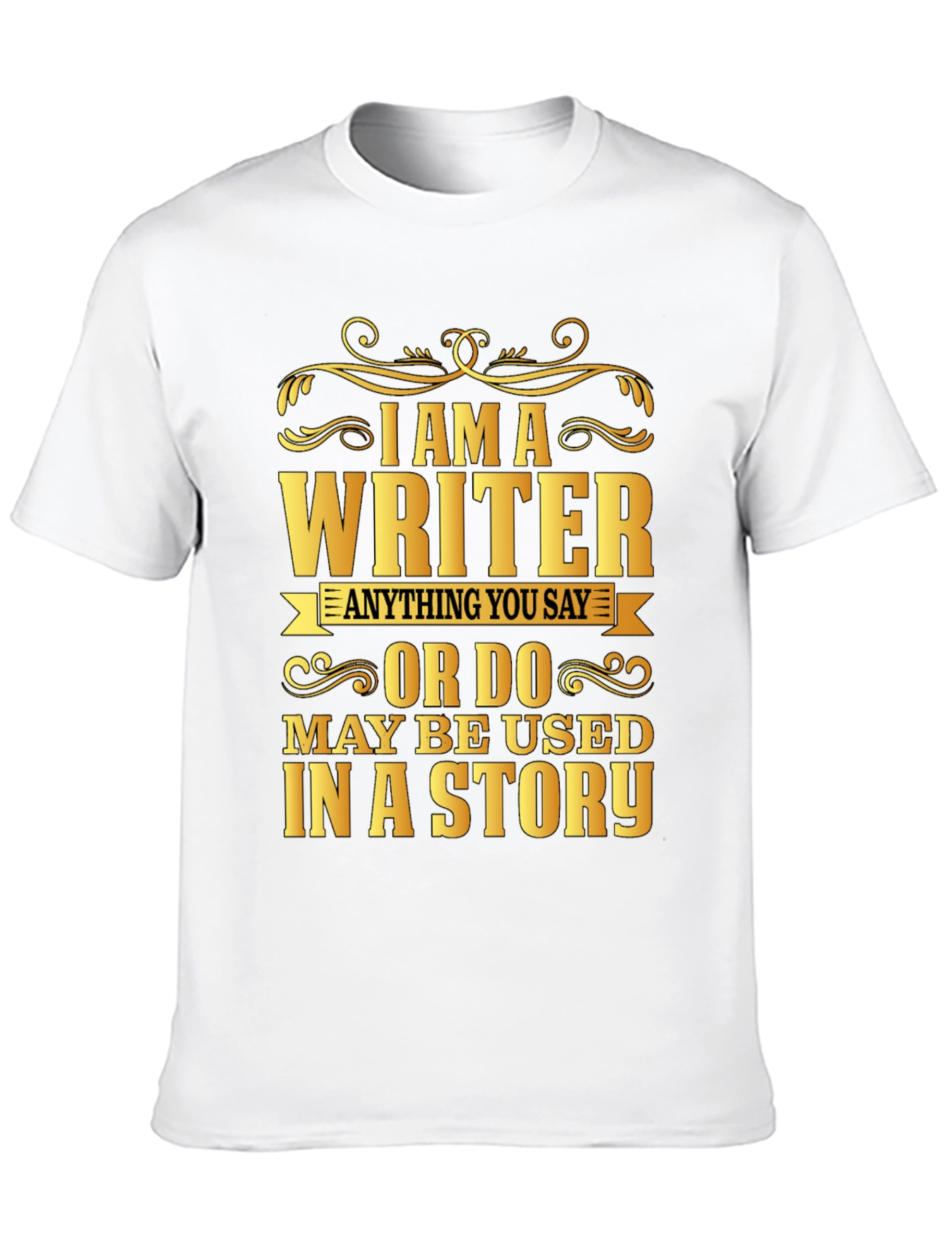 Black I Am A Writer Graphic Tee view 10