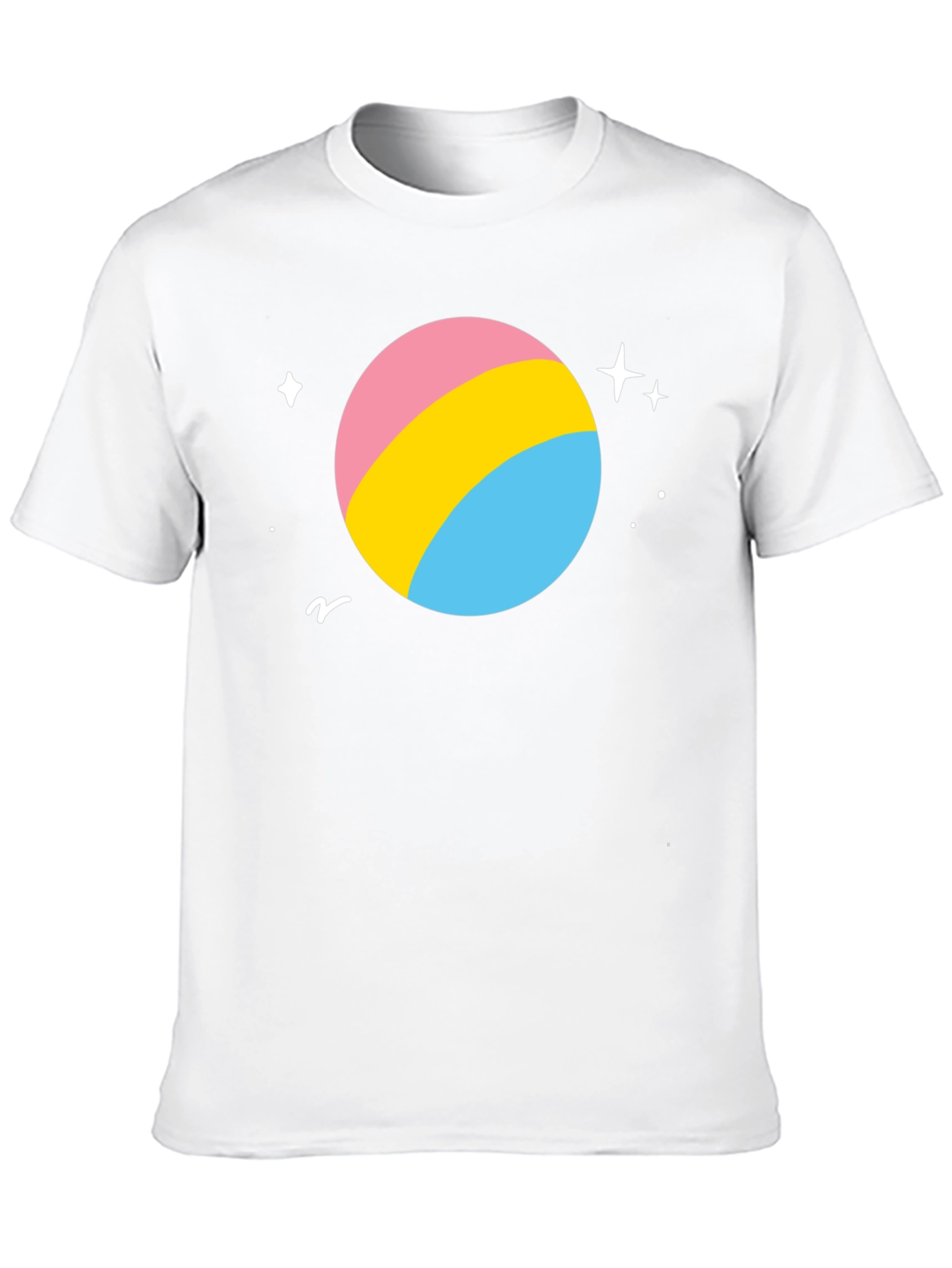 Black Pansexual Pride Planet T-Shirt - Black view 10