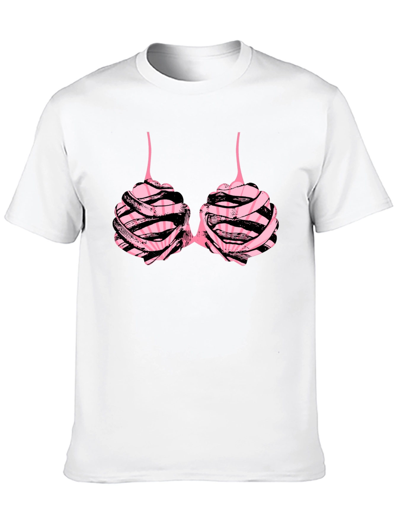Black Funny Bra T-Shirt view 10