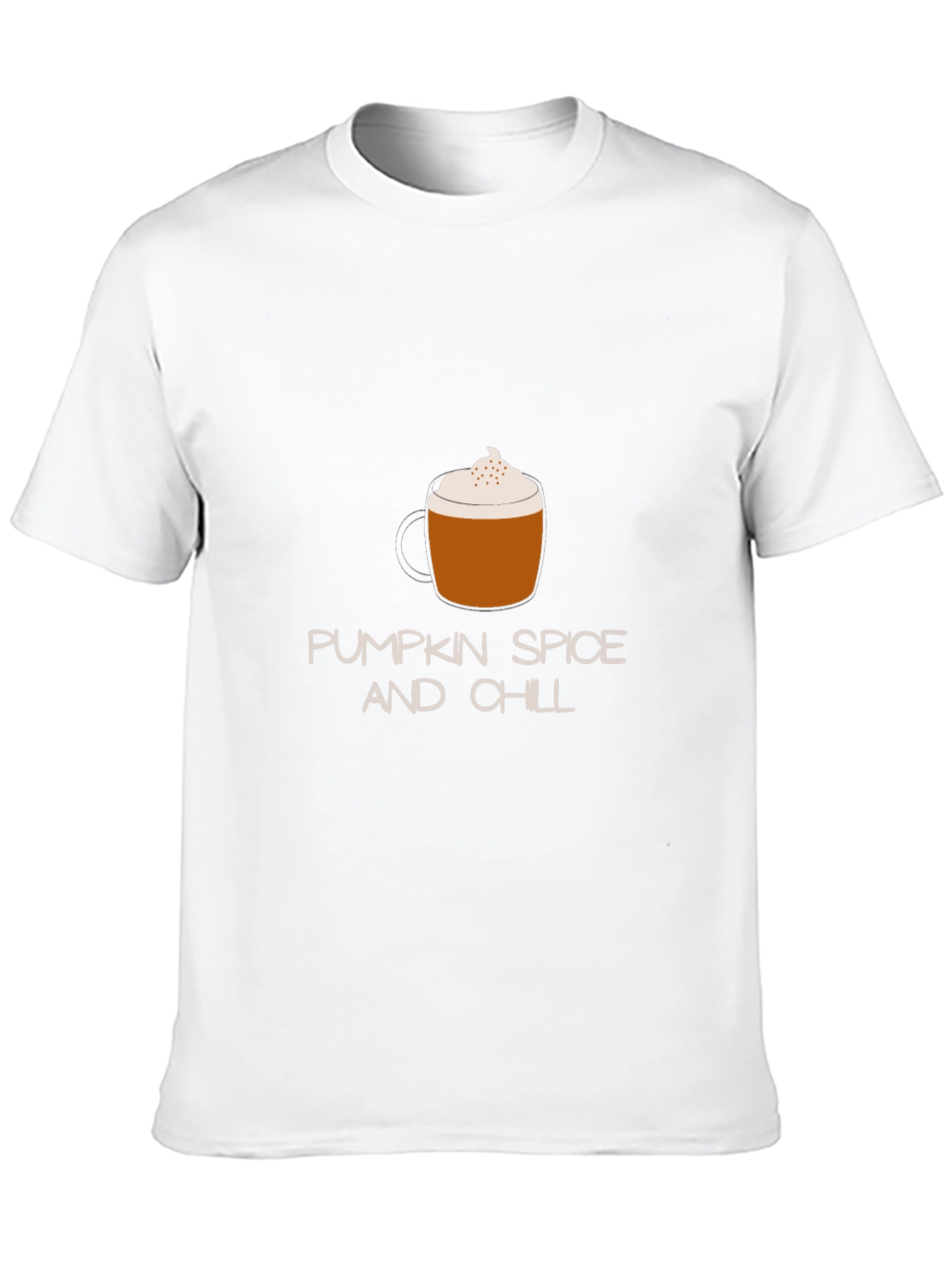 Black Pumpkin Spice and Chill Graphic Tee view 10