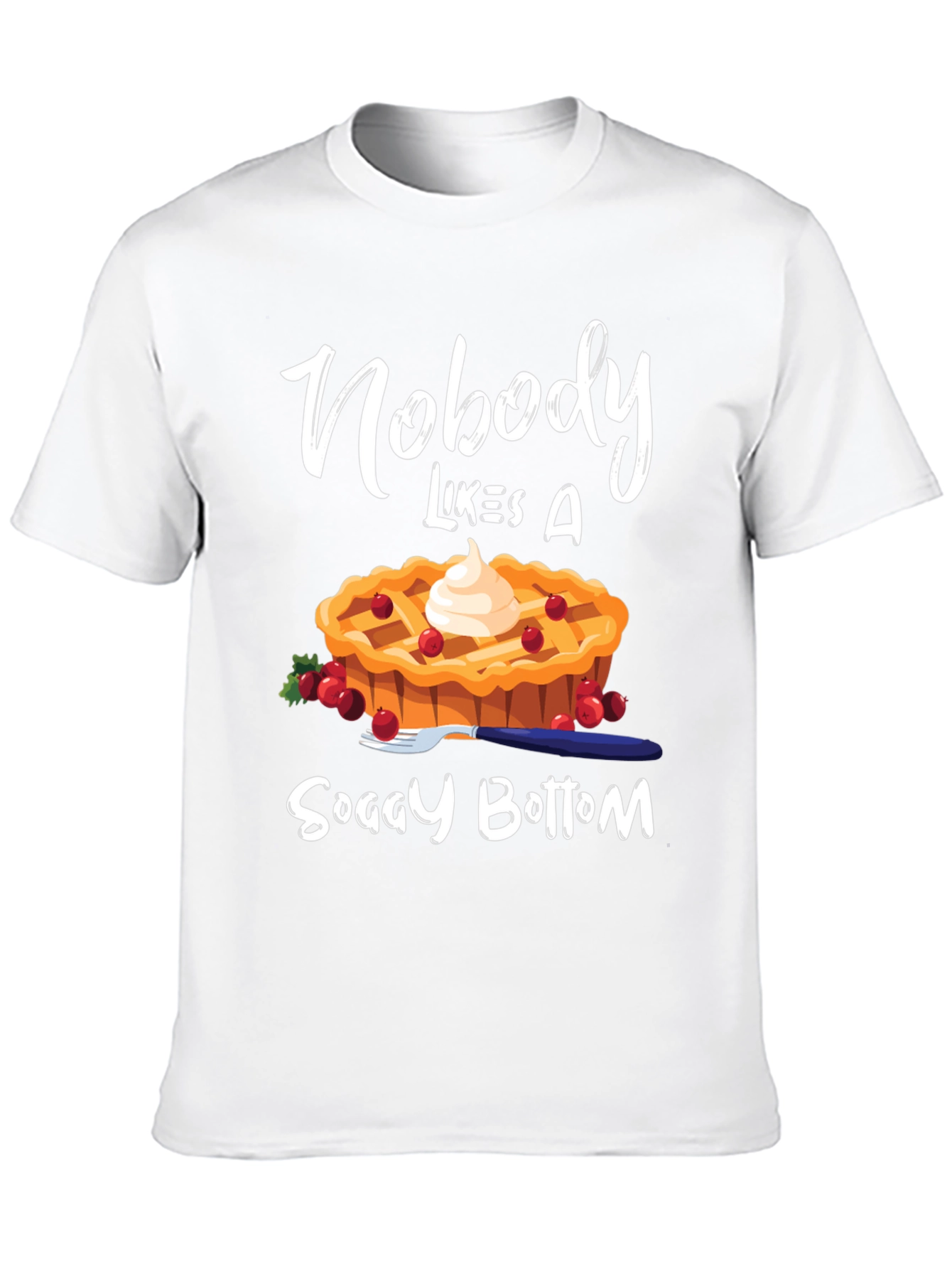 Black Nobody Likes A Soggy Bottom T-Shirt view 10