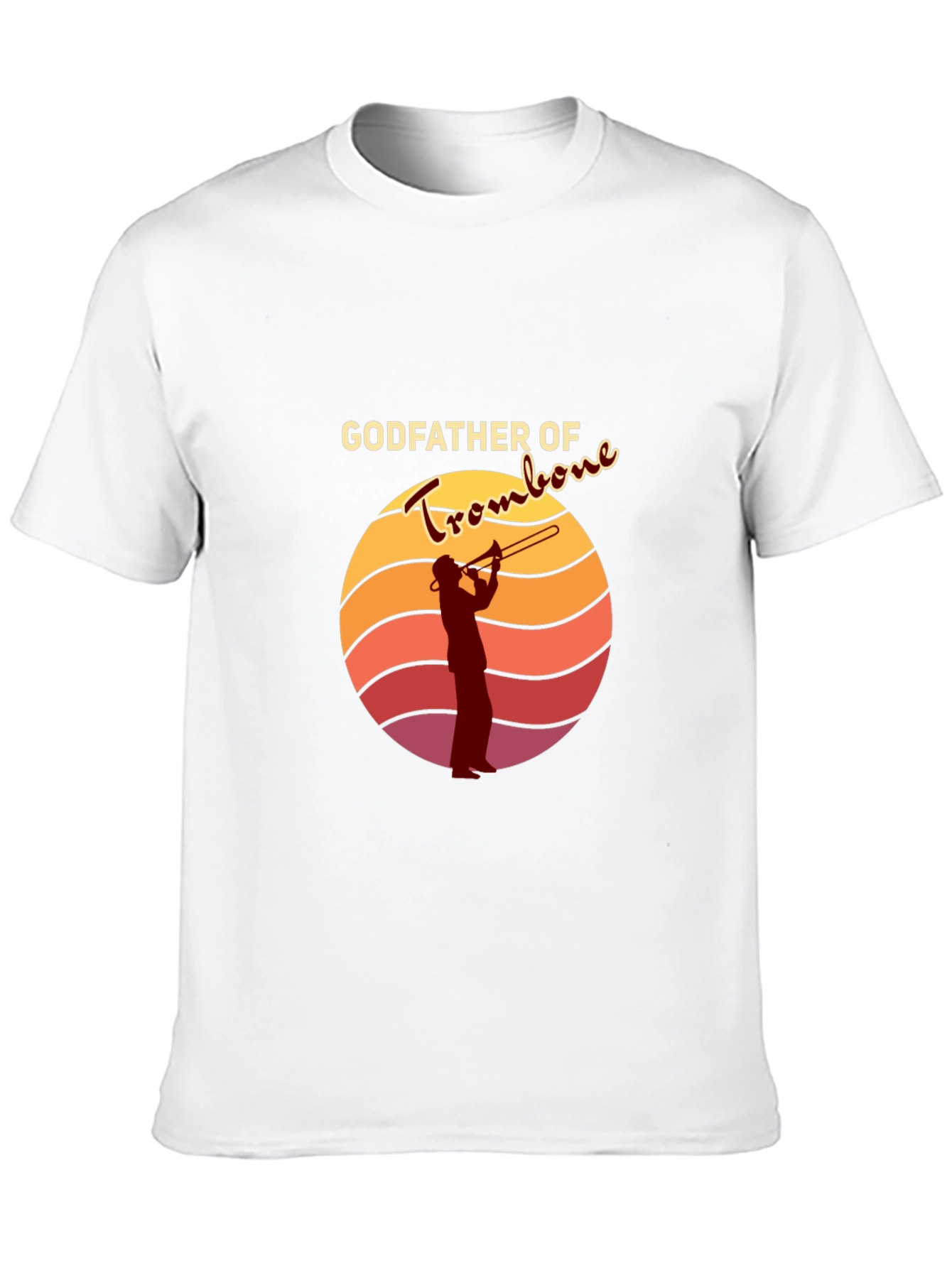 Black Godfather of Trombone Black T-Shirt view 10