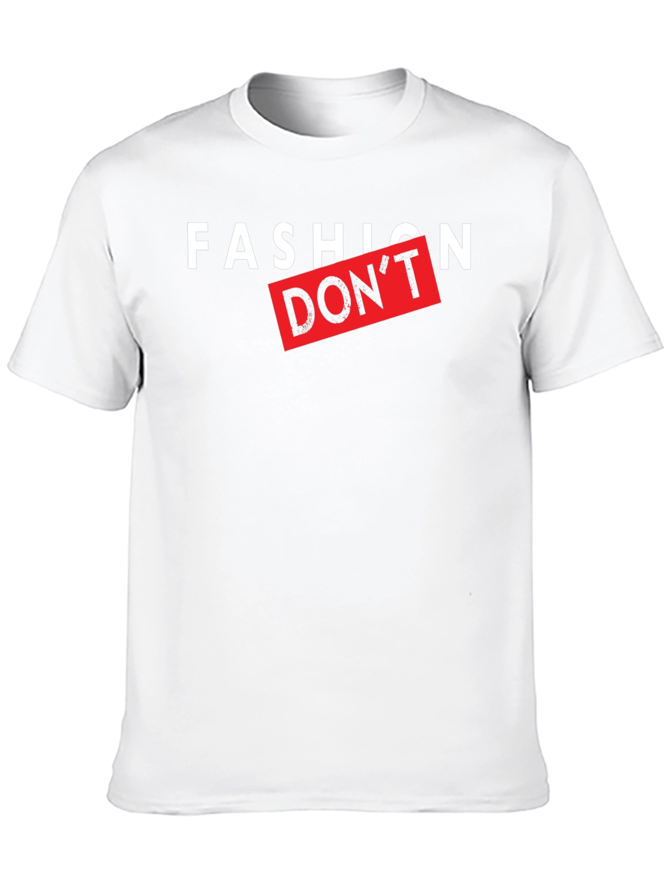 Black Fashion Don't Graphic Print Black T-Shirt view 10