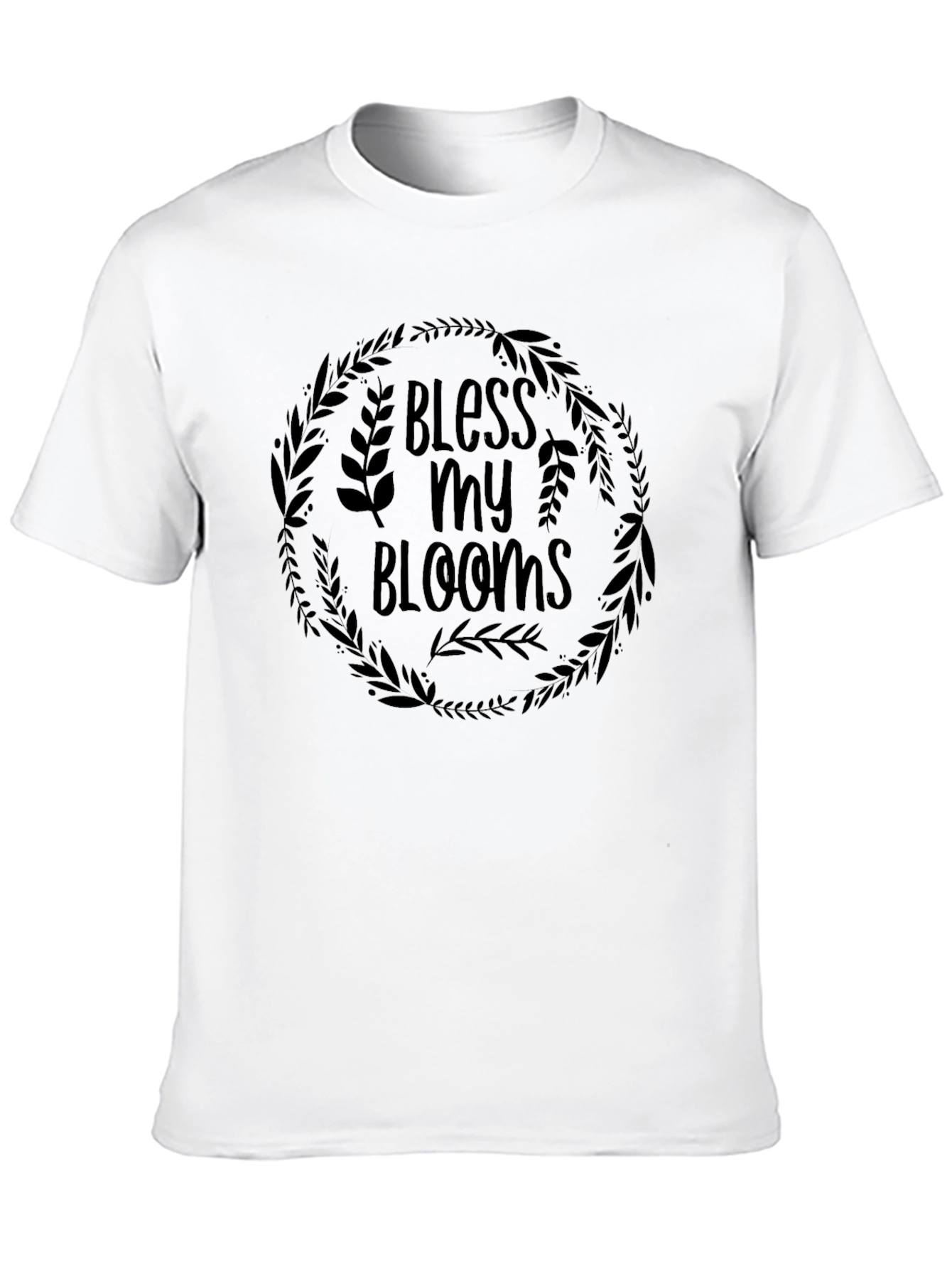 Black Bless My Blooms Graphic T-Shirt - Black view 10