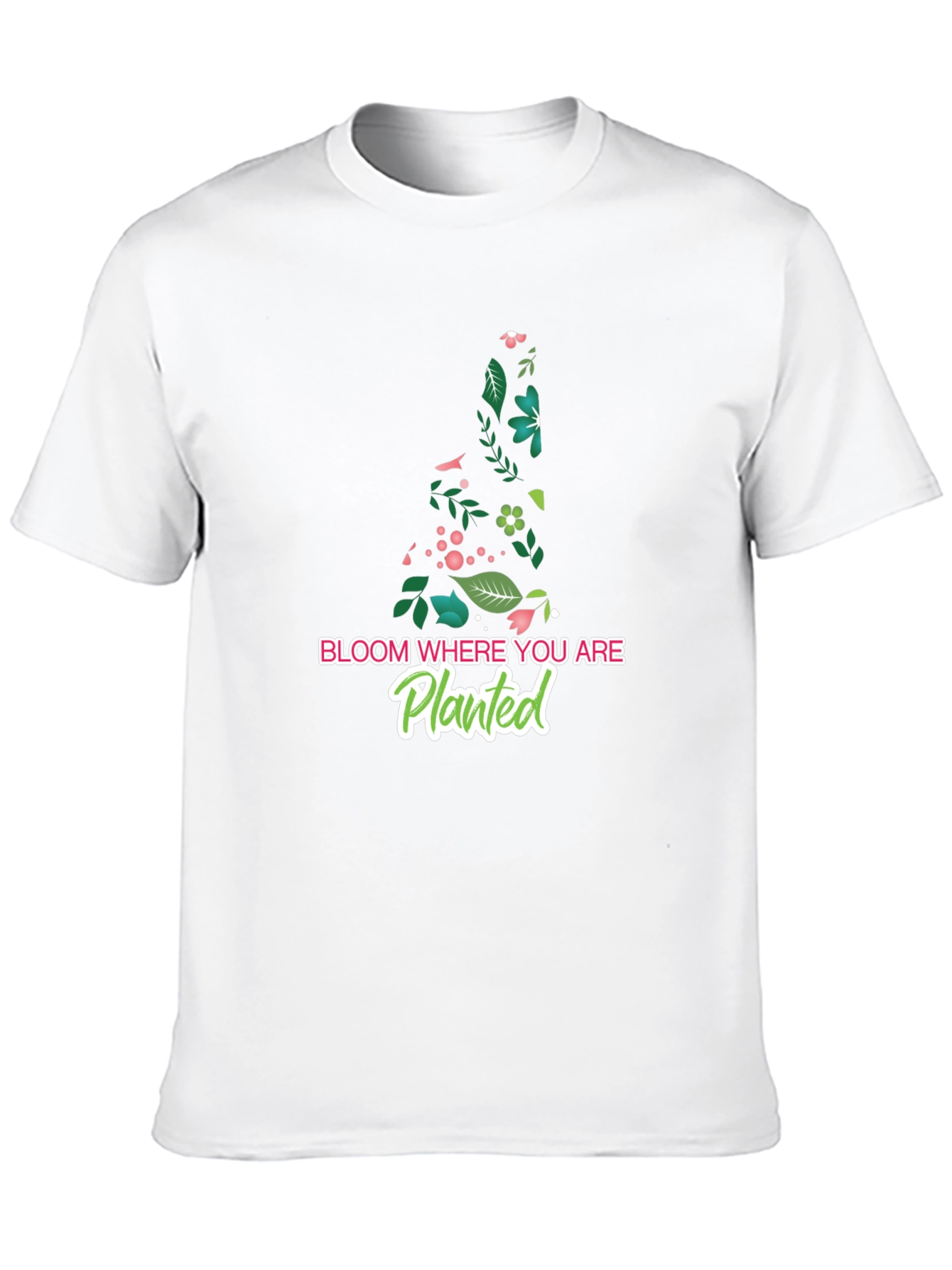 Black Bloom Where You Are Planted T-Shirt view 10