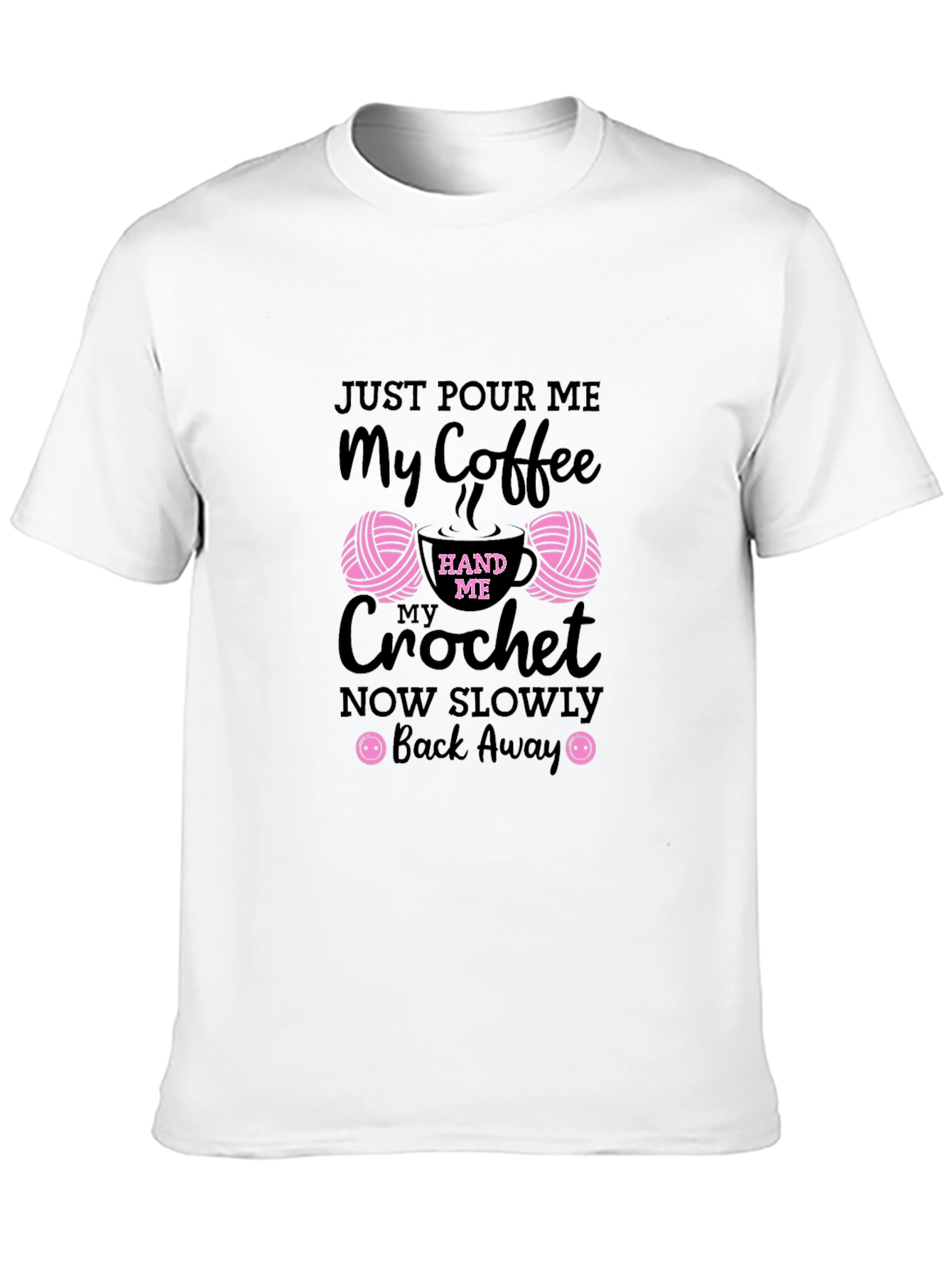 Black Coffee & Crochet Graphic Tee - Humor Apparel view 10