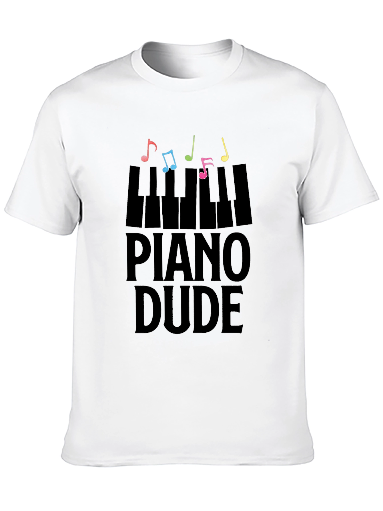 Black Piano Dude Black Graphic Tee view 10