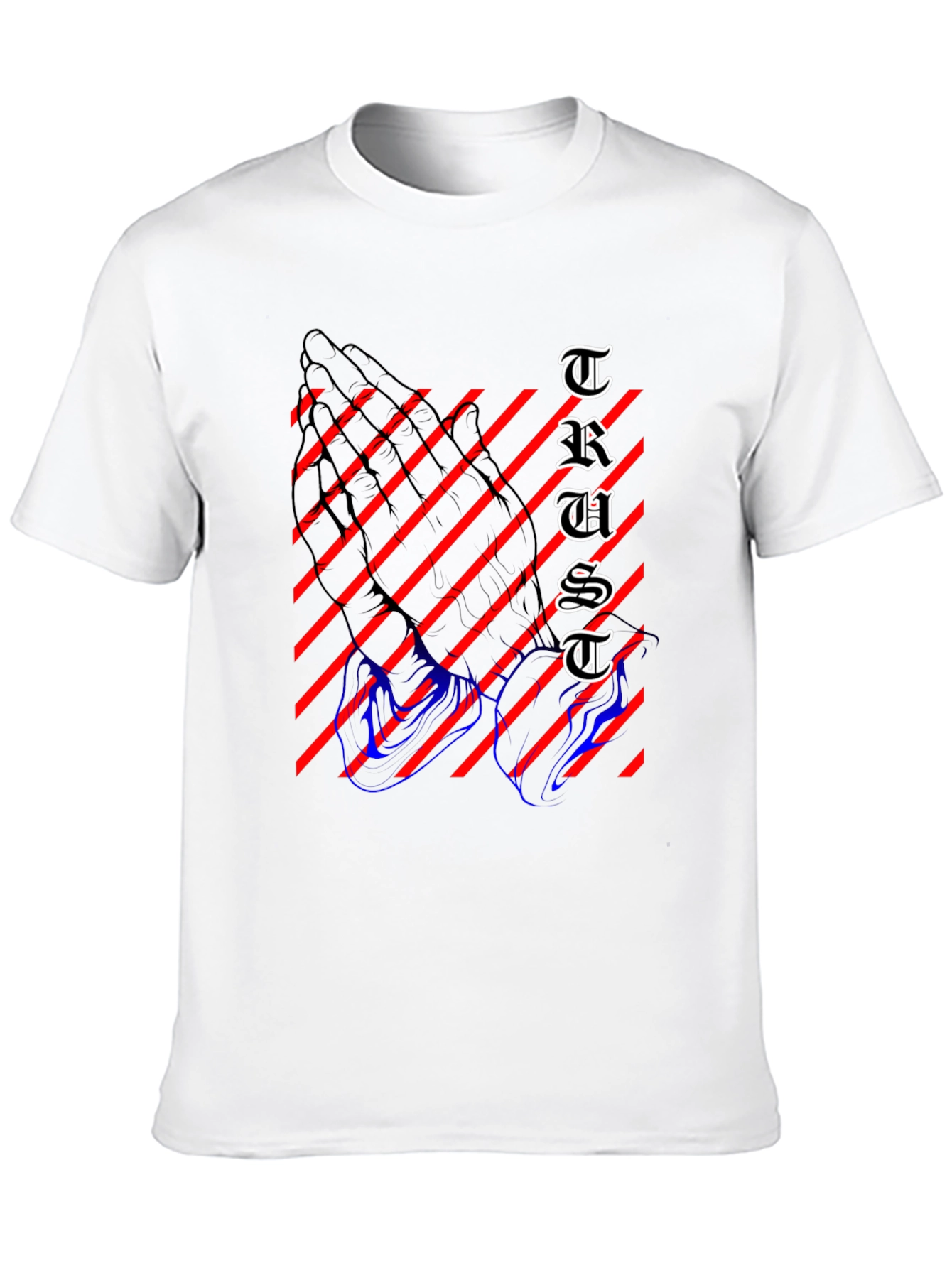 Black Trust Graphic Print Black T-Shirt view 10