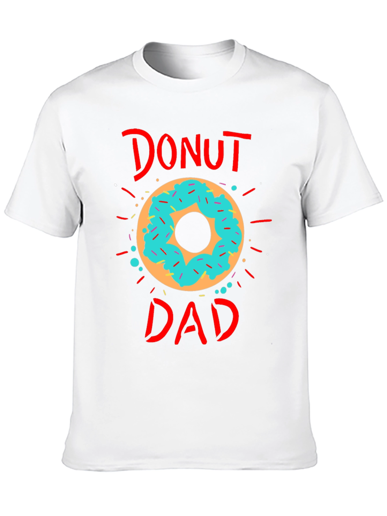 Black Donut Dad T-Shirt - Father's Day Tee view 10