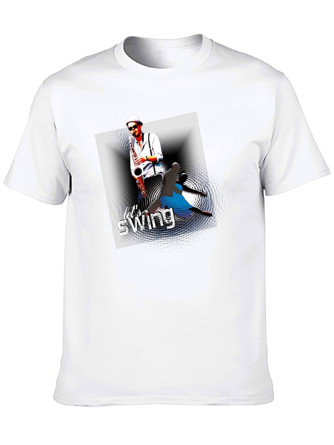 Black Let's Swing Graphic T-Shirt - Black view 10