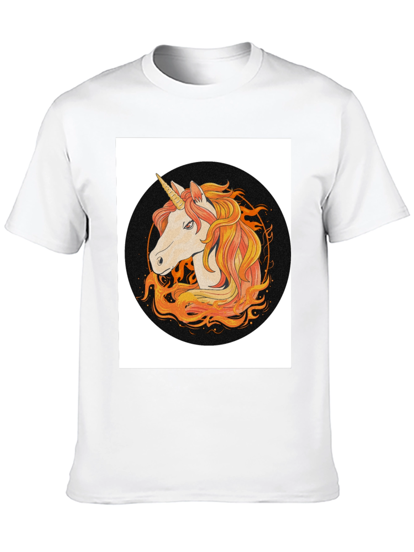 Black Unicorn Graphic Tee - Black Cotton Blend view 10