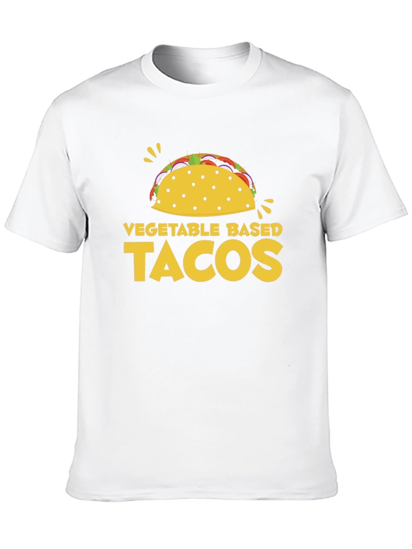 Black Vegetable Based Tacos Graphic T-Shirt view 10