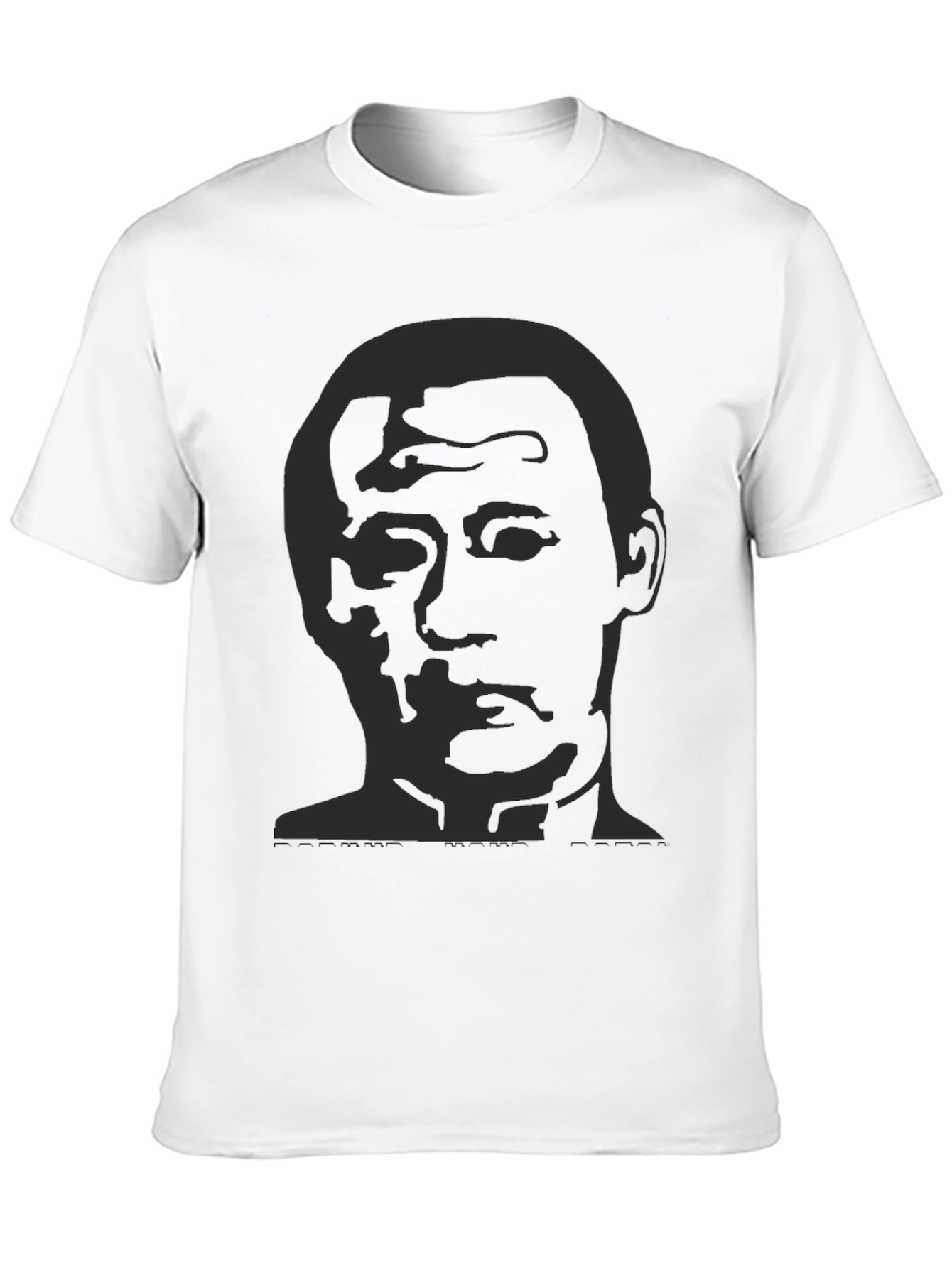 Black Men's Graphic Print T-Shirt - Black view 10