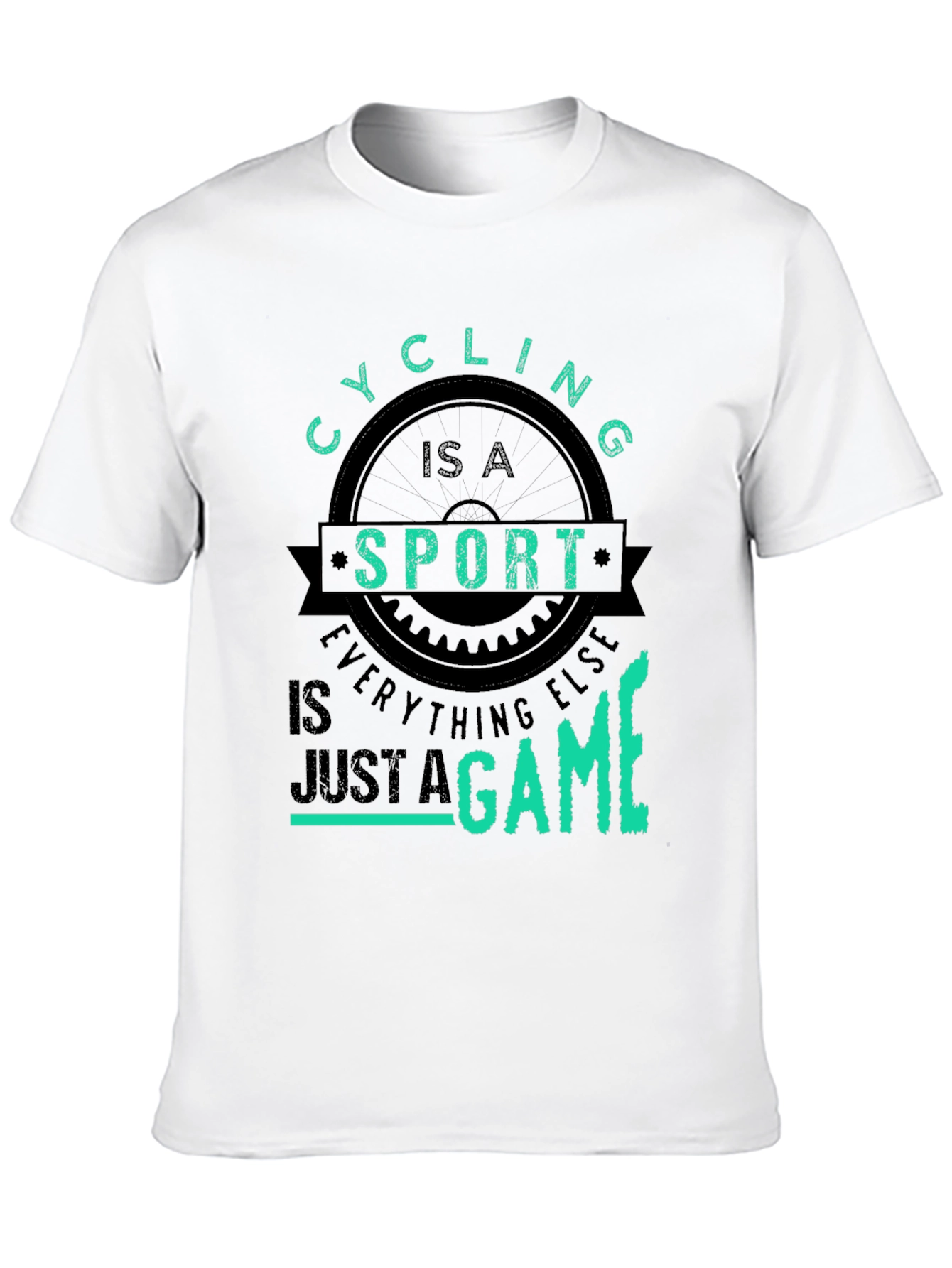 Black Cycling is a Sport T-Shirt view 10