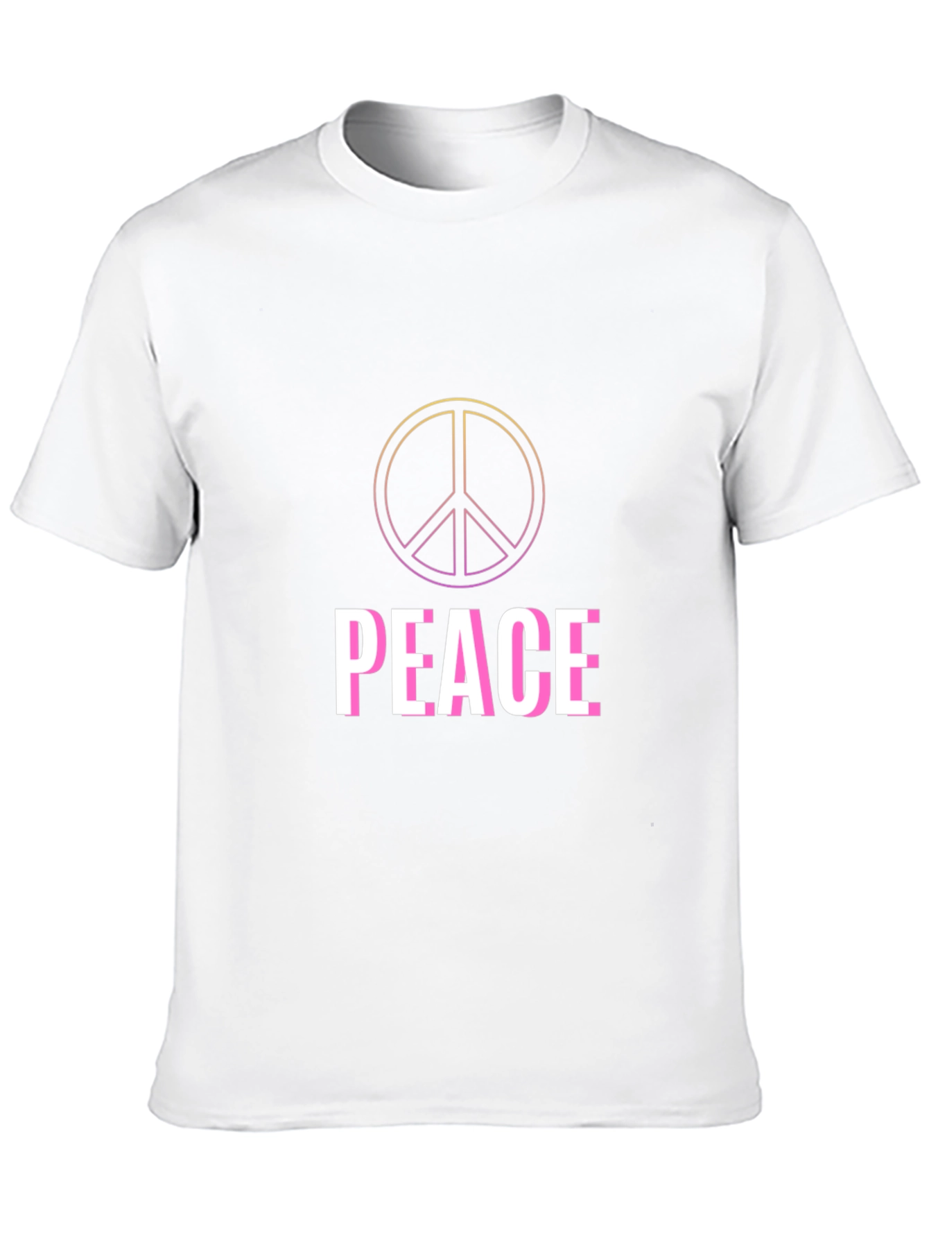 Black Peace Sign Graphic T-Shirt - Retro Style view 10