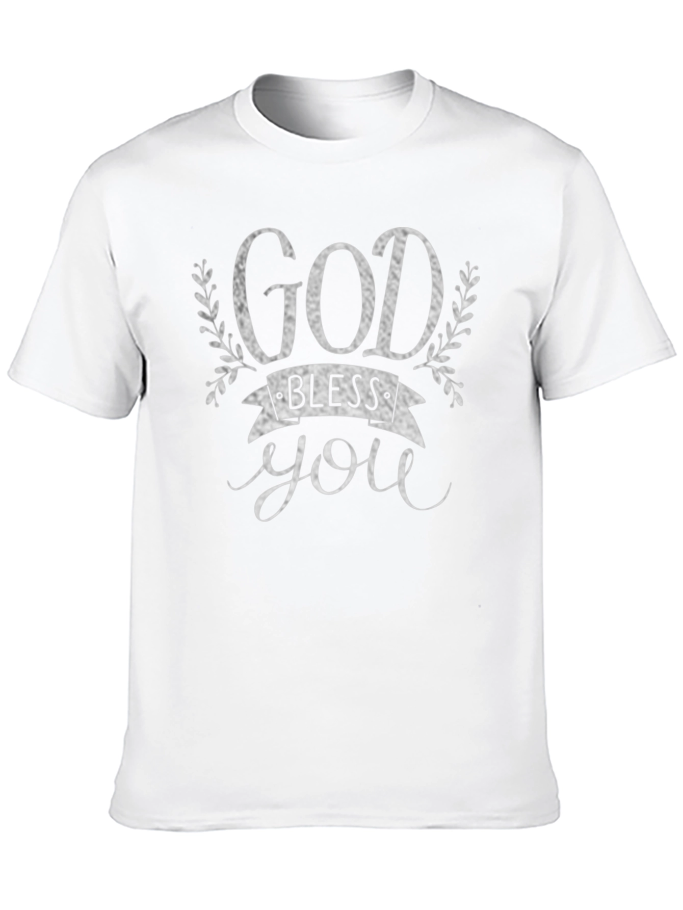 Black God Bless You Graphic Tee - Black view 10