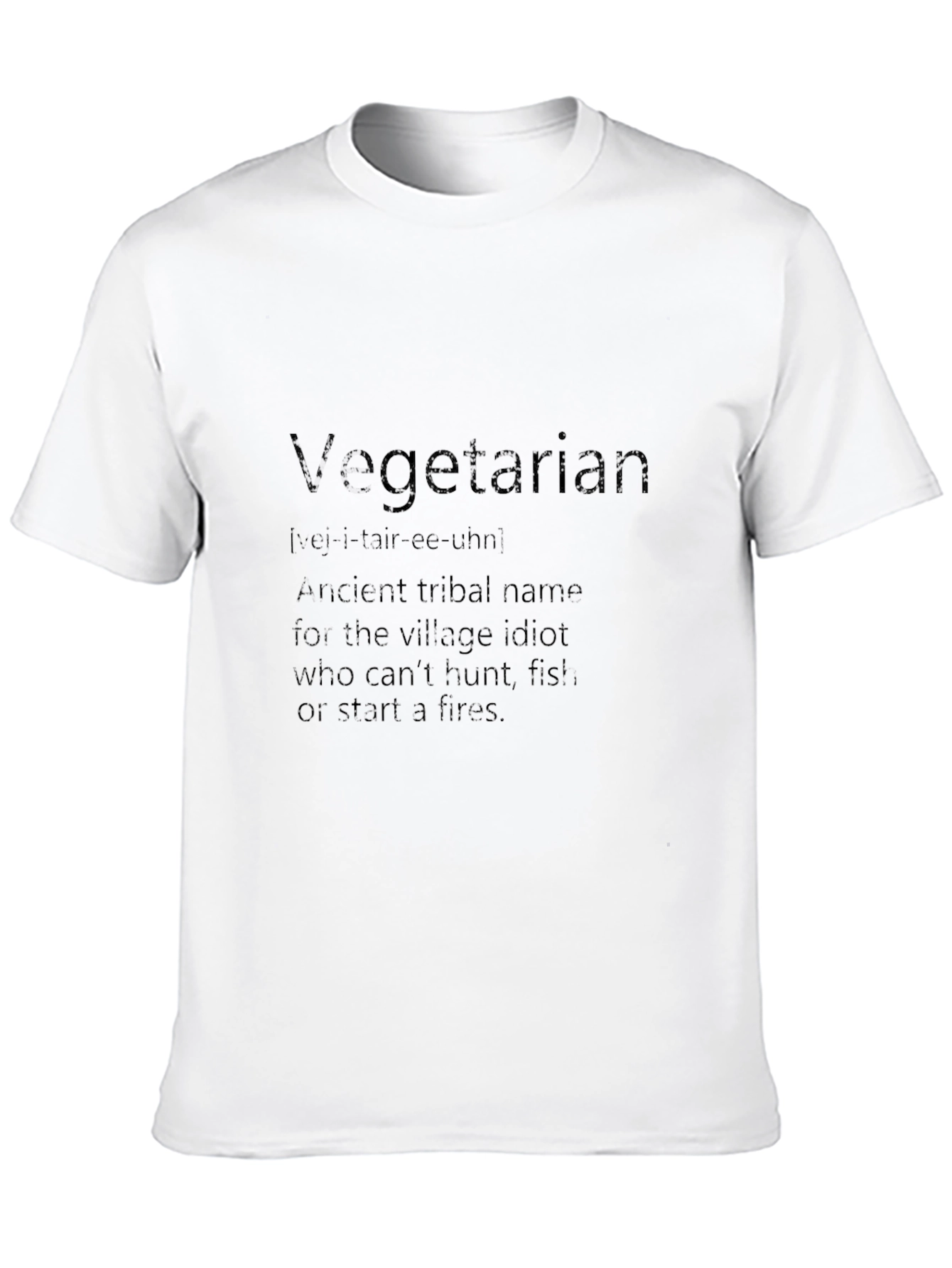 Black Vegetarian Definition Black Graphic T-Shirt view 10