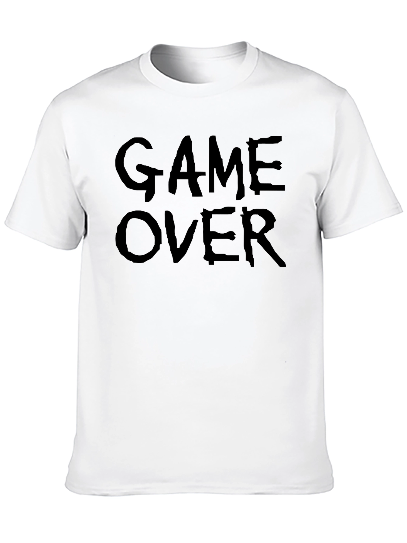 Black Game Over Graphic Tee - Casual Gamer T-Shirt view 10