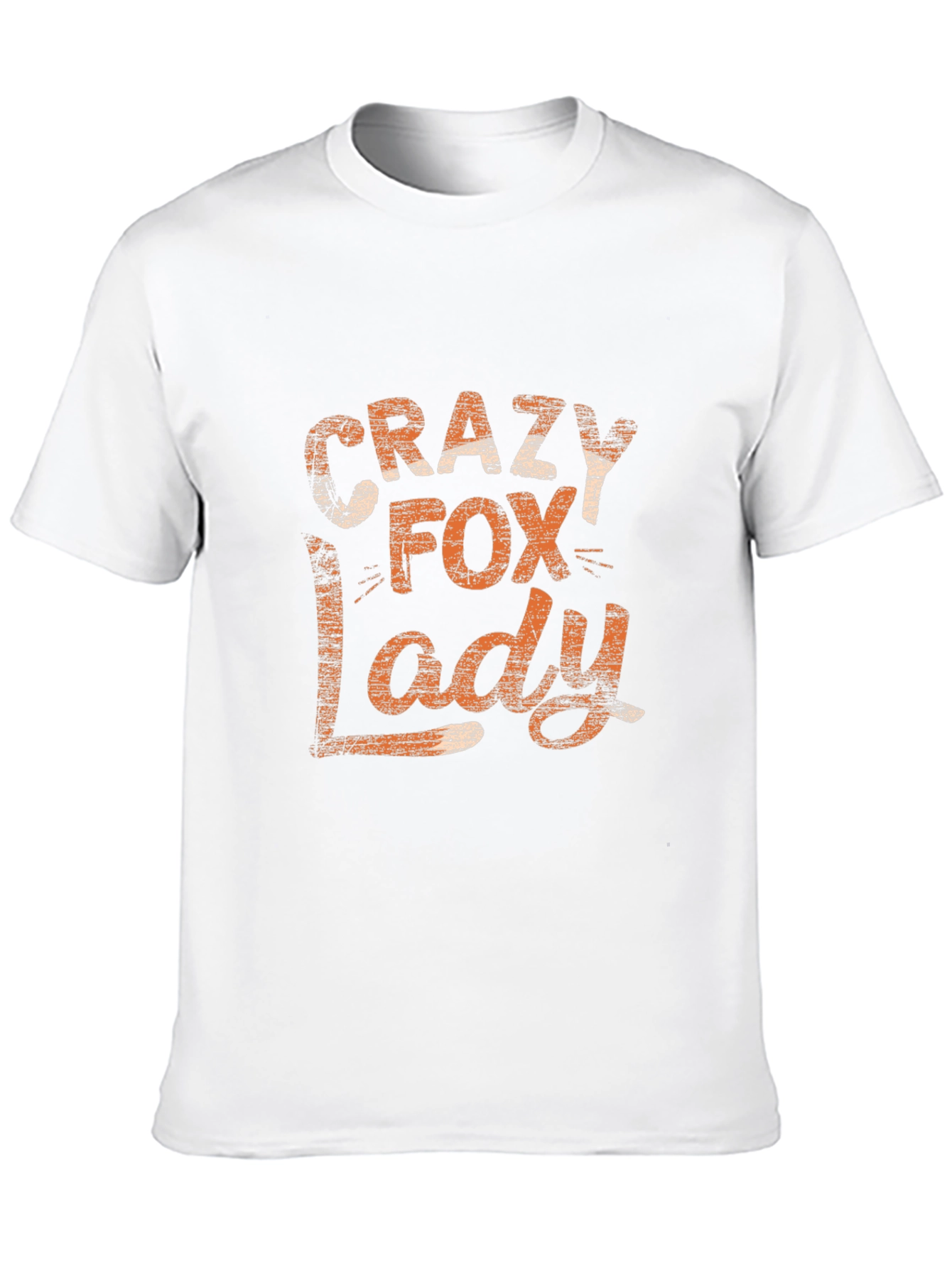 Black Crazy Fox Lady Graphic Tee - Unisex view 10