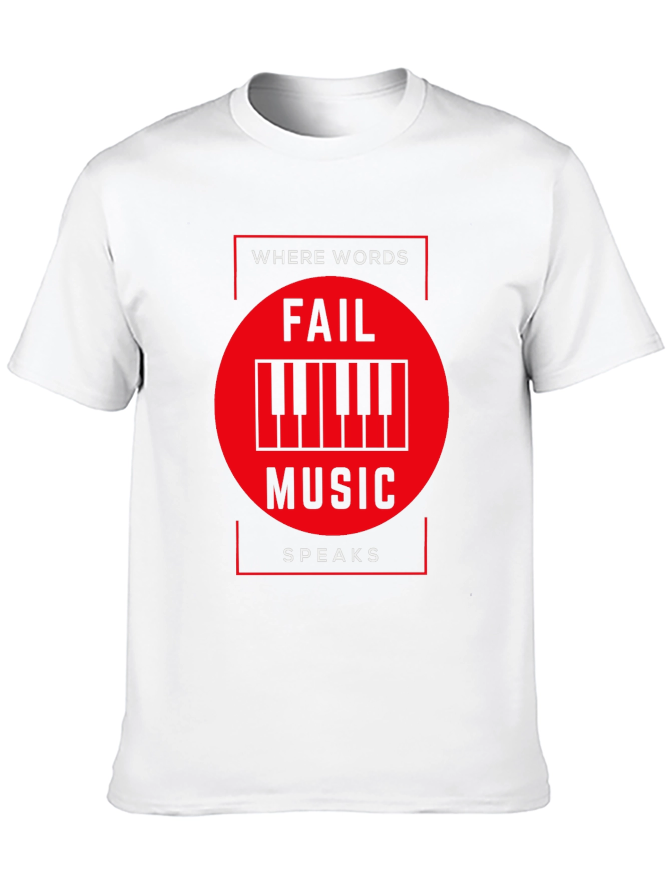 Black Music Speaks T-Shirt - Where Words Fail view 10
